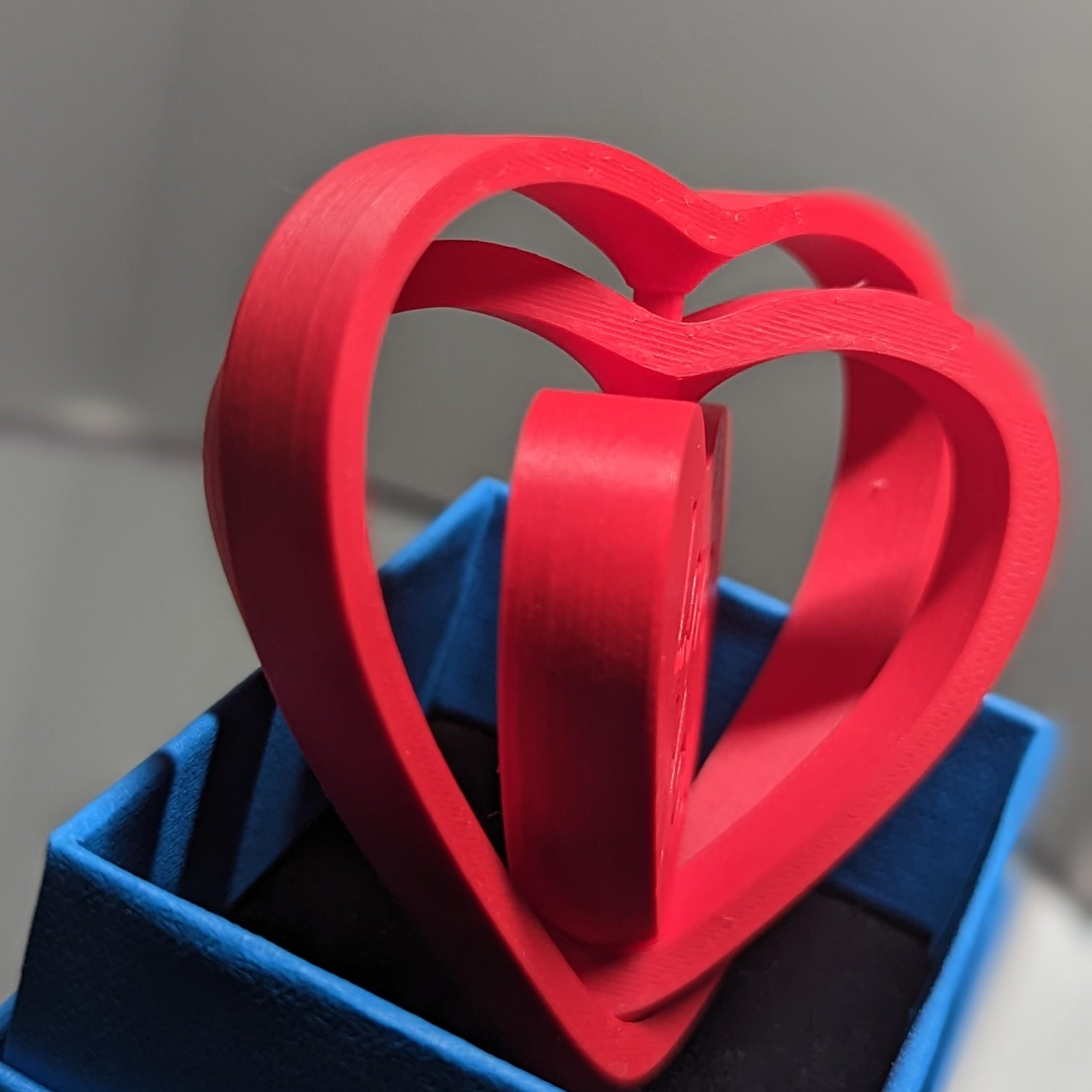 Spinning Heart Fidget 3d model
