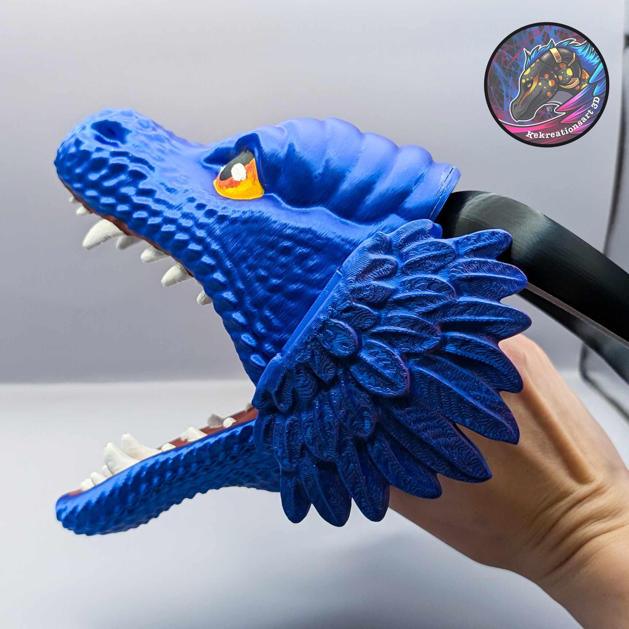 Customizable Dragon Hand Puppet 3d model