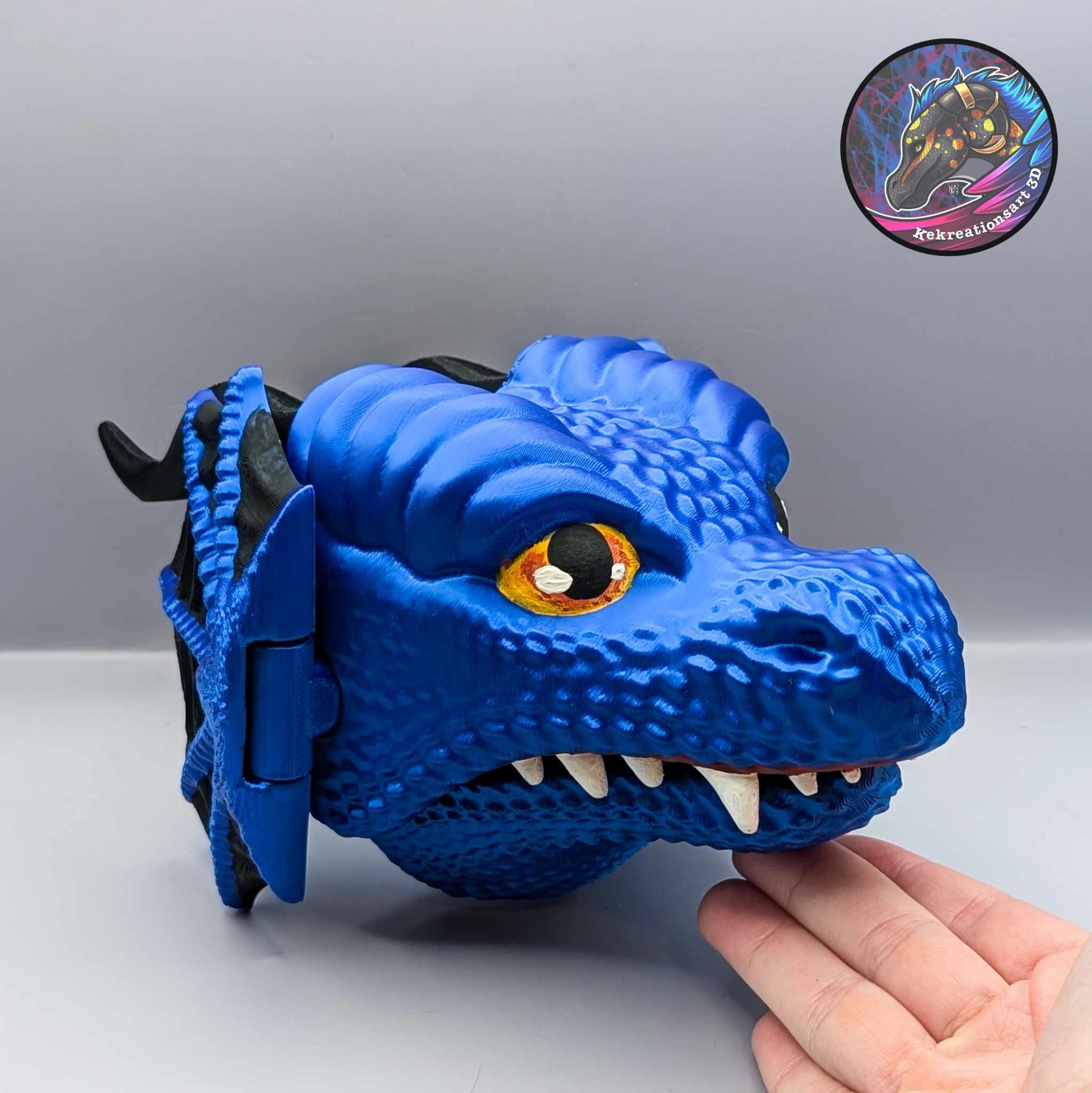 Customizable Dragon Hand Puppet 3d model