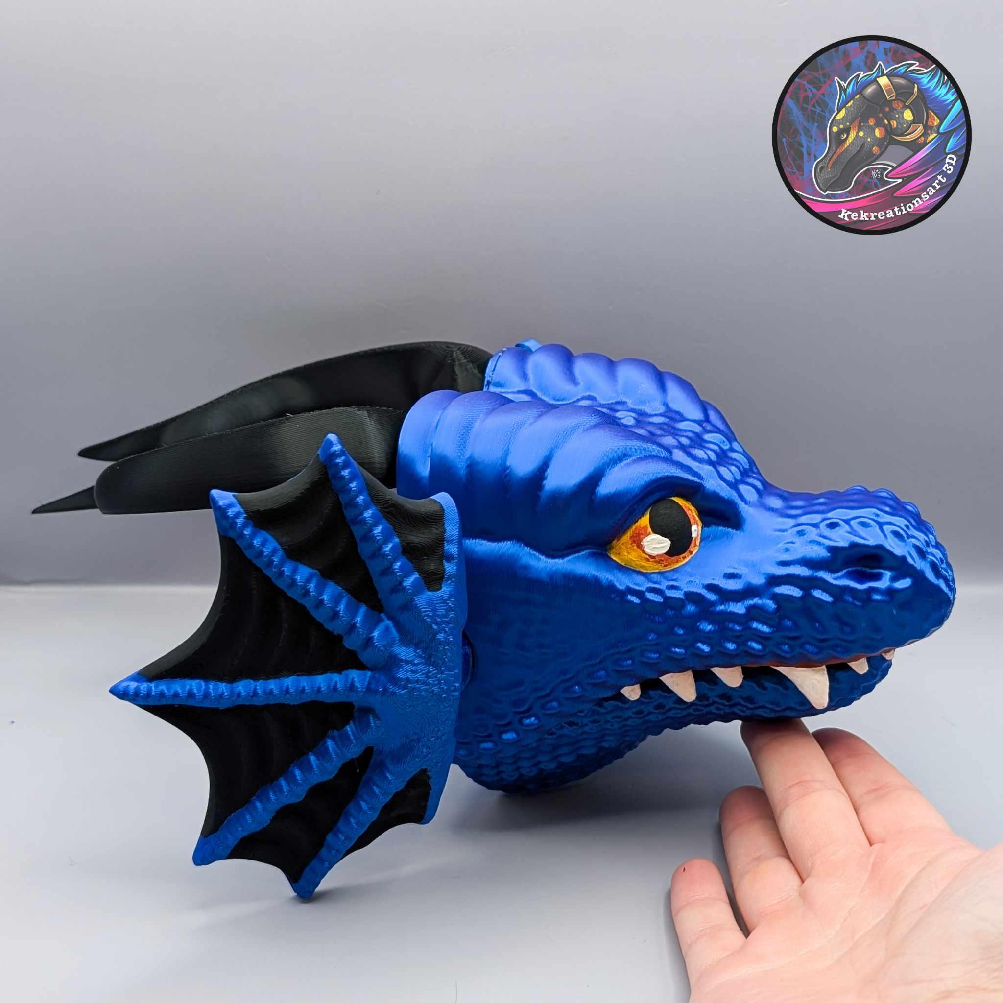 Customizable Dragon Hand Puppet 3d model