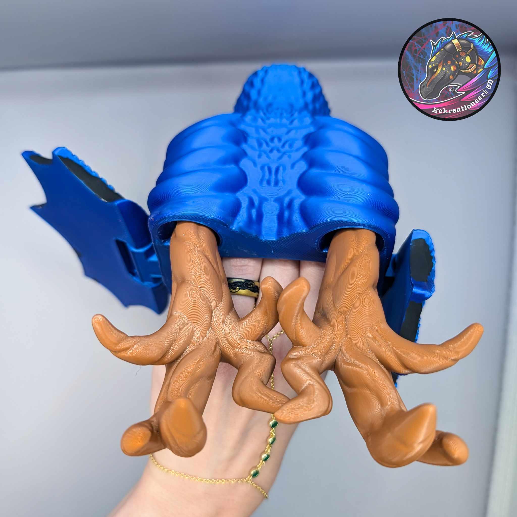 Customizable Dragon Hand Puppet 3d model