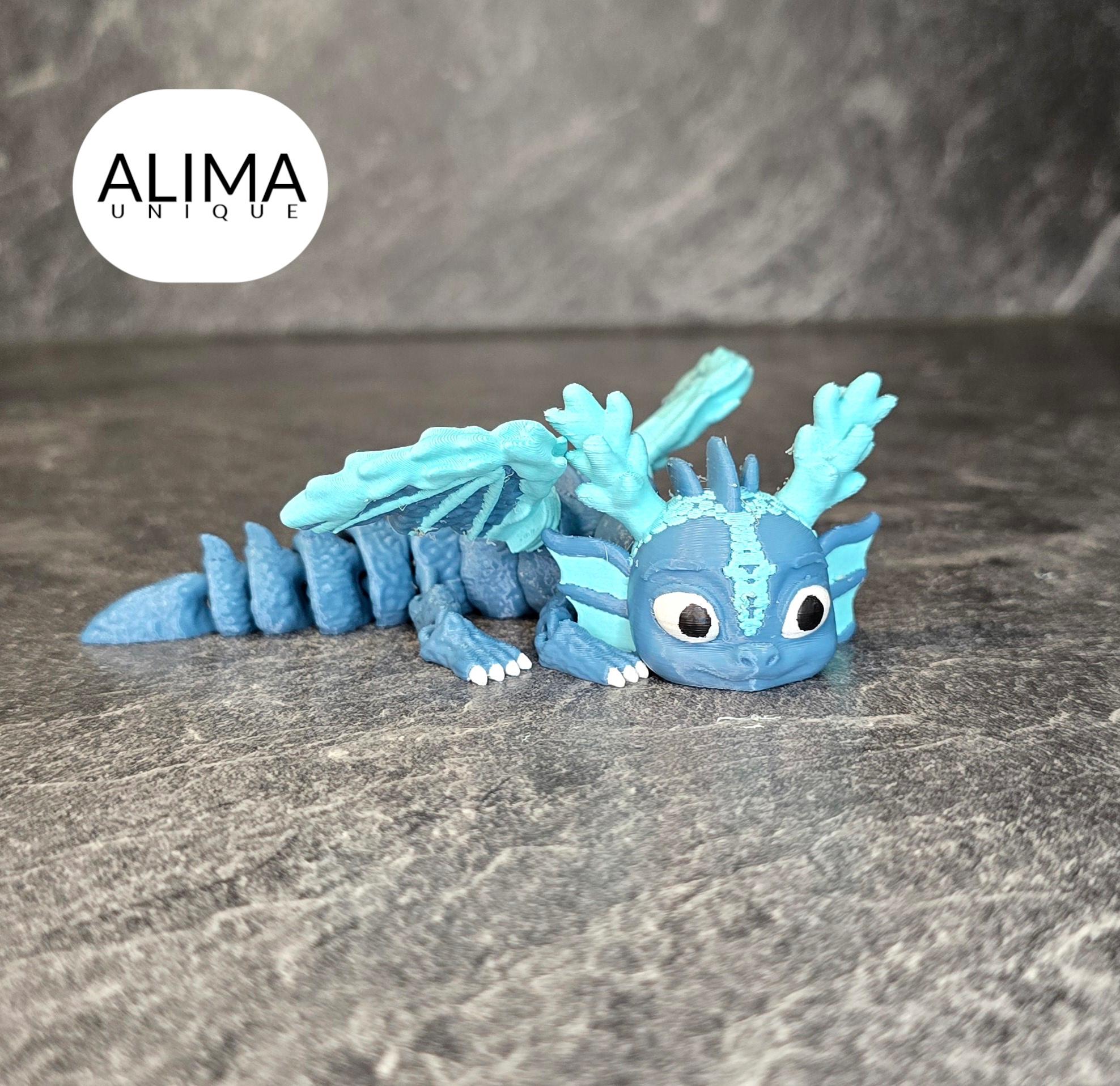 ARTICULATED UNDERWATER CORAL DRAGON  3d model