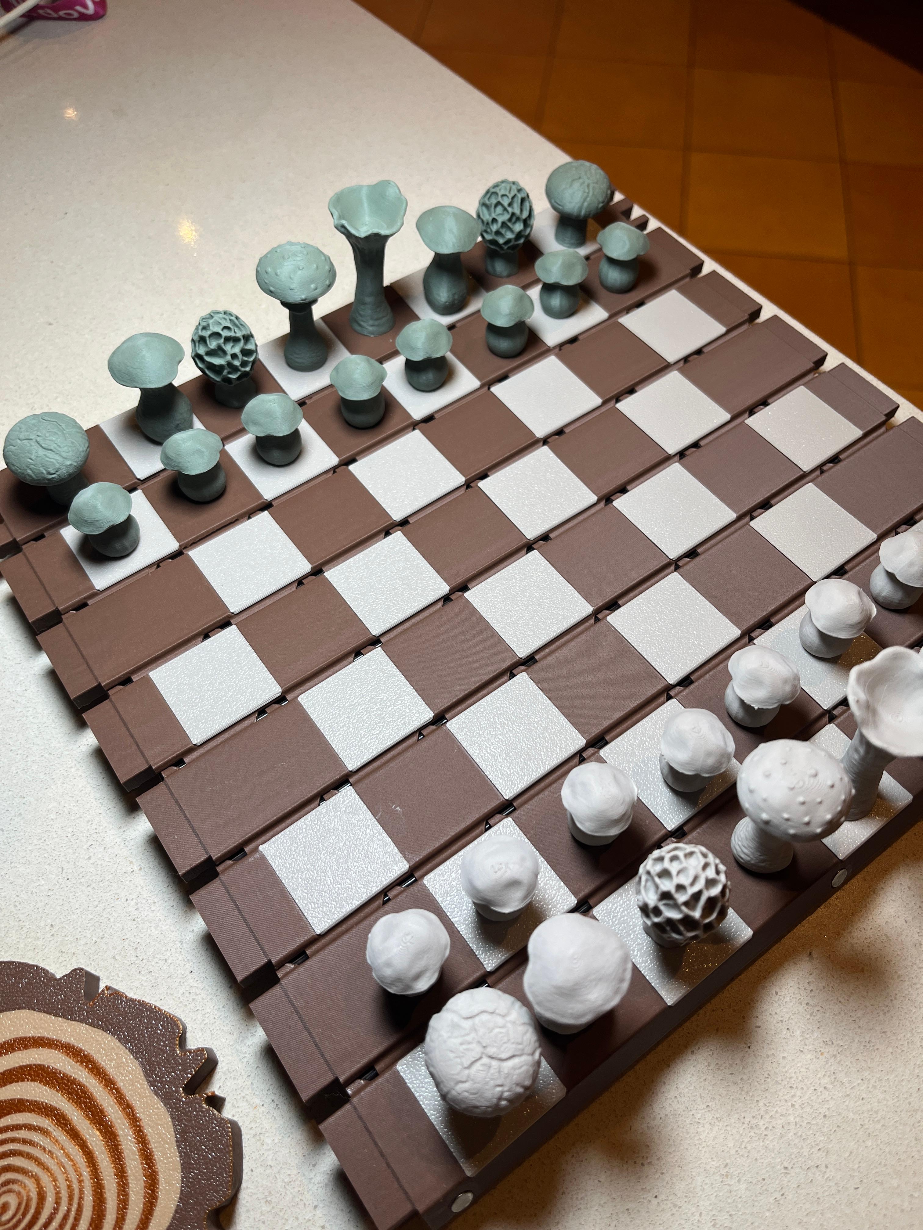 Forest Chess set 3d model