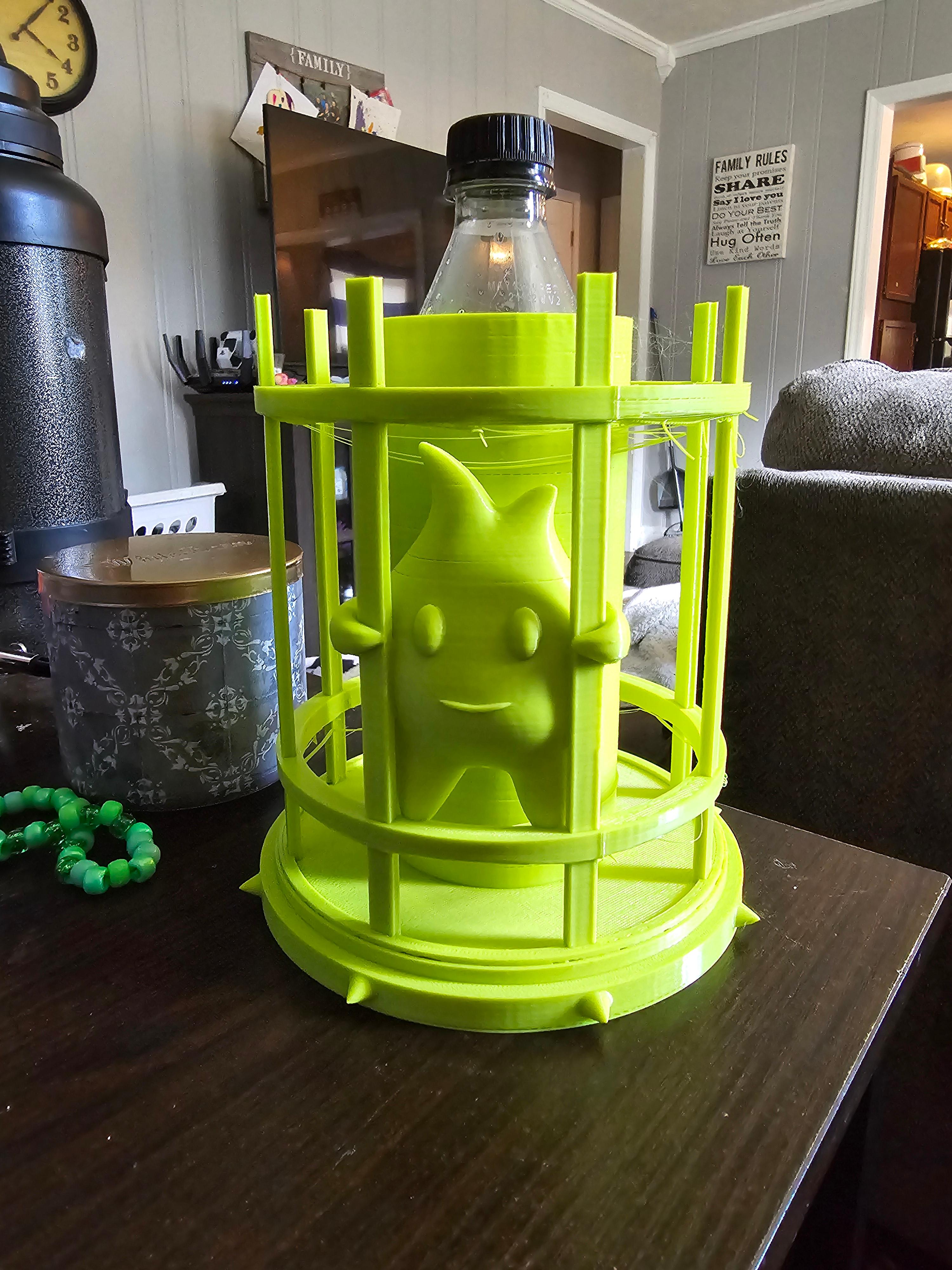 Lumalee In Cage - With 16oz Tumbler Hole 3d model