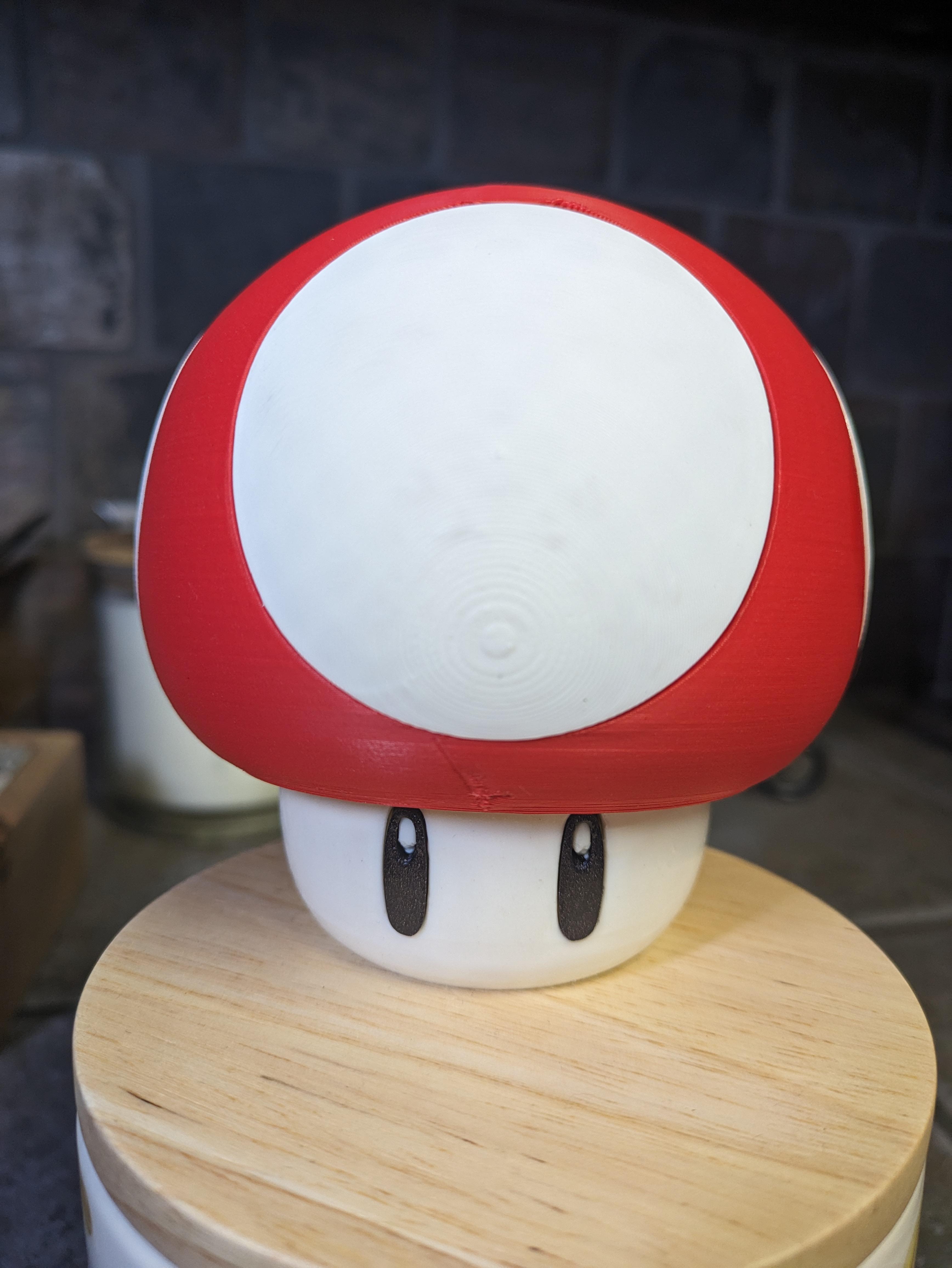 Mushroom SD Holder (Mario Inspired)  3d model