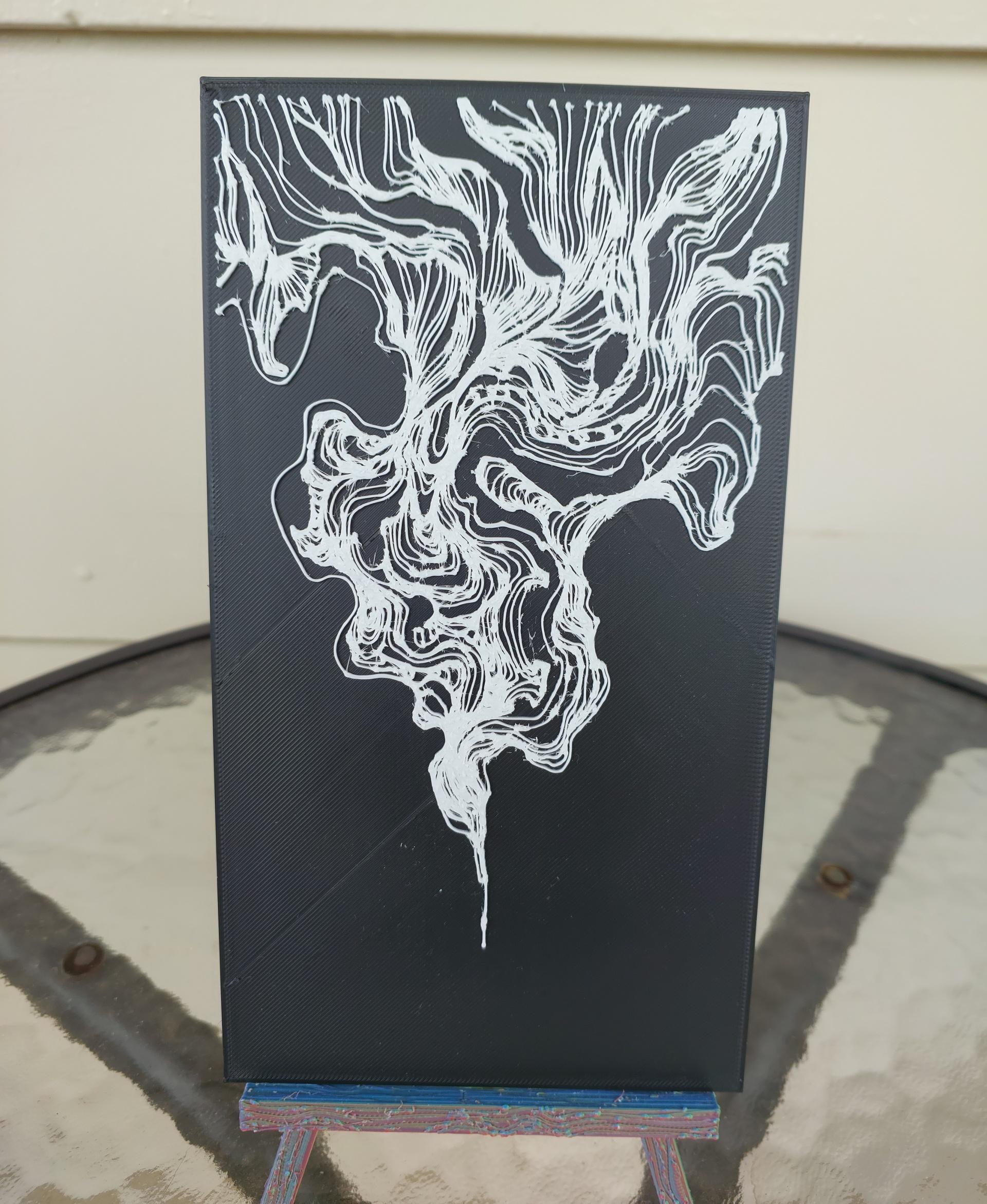 Rising Smoke Wall Art 3d model