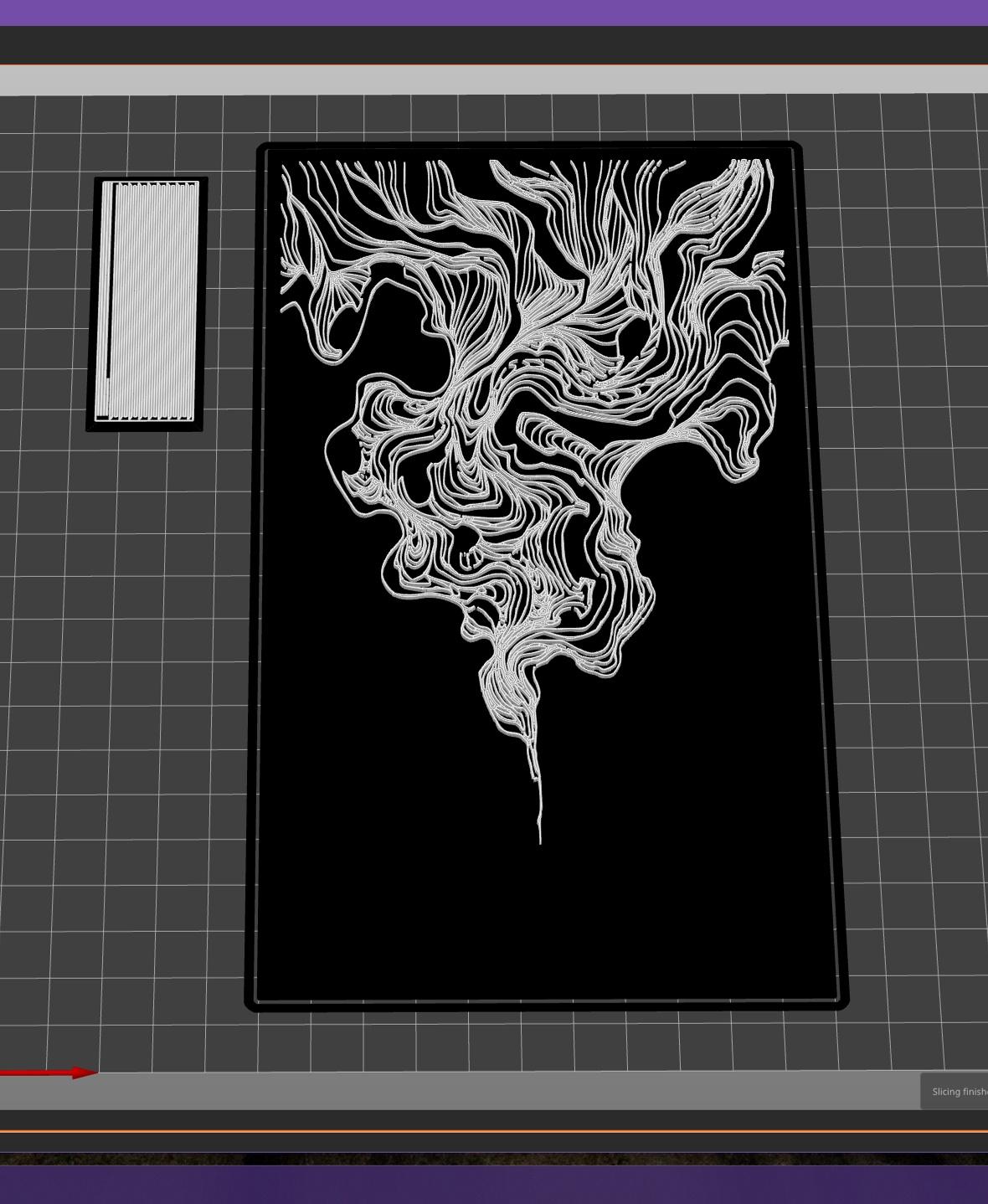 Rising Smoke Wall Art 3d model