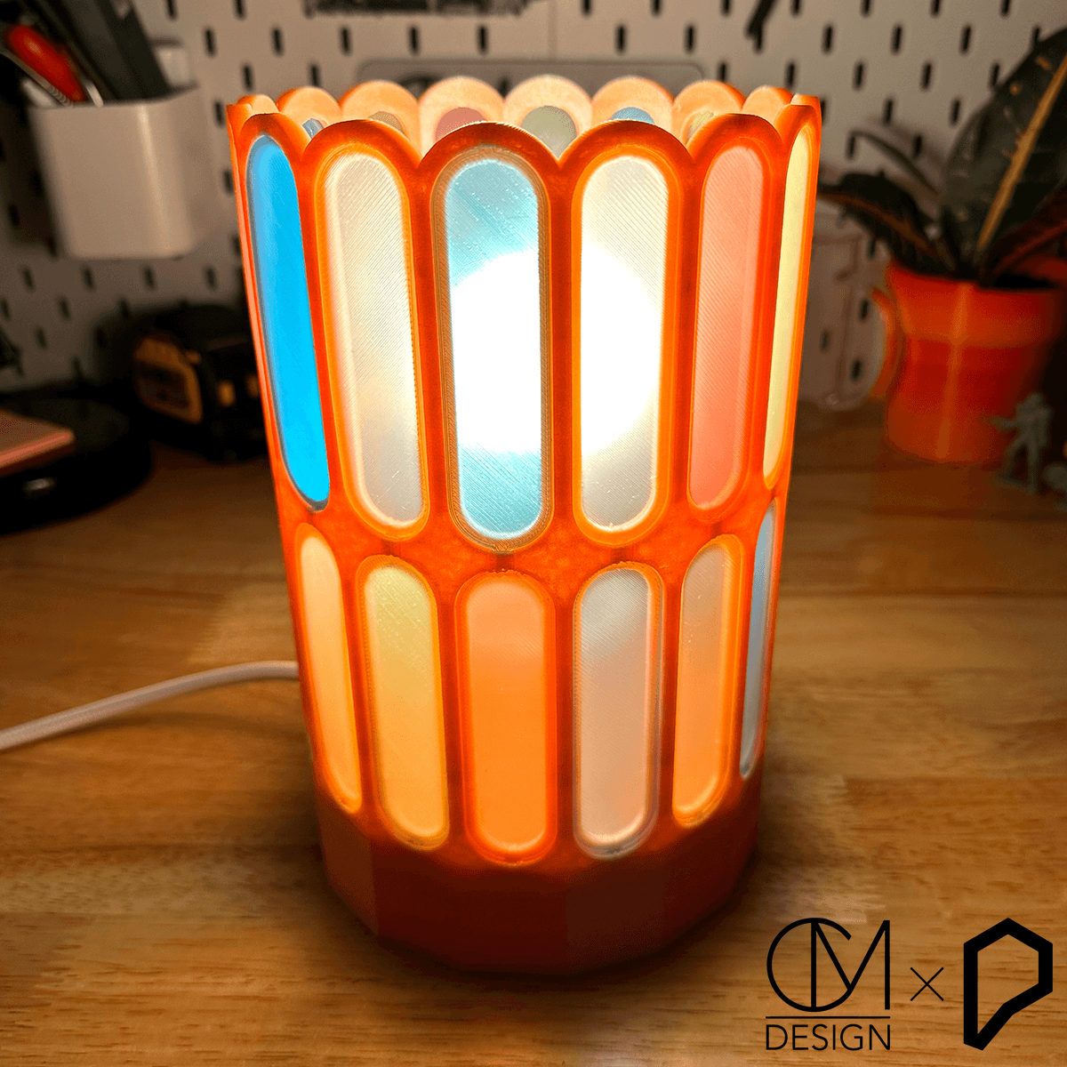 Stained PLA Lamp 3d model