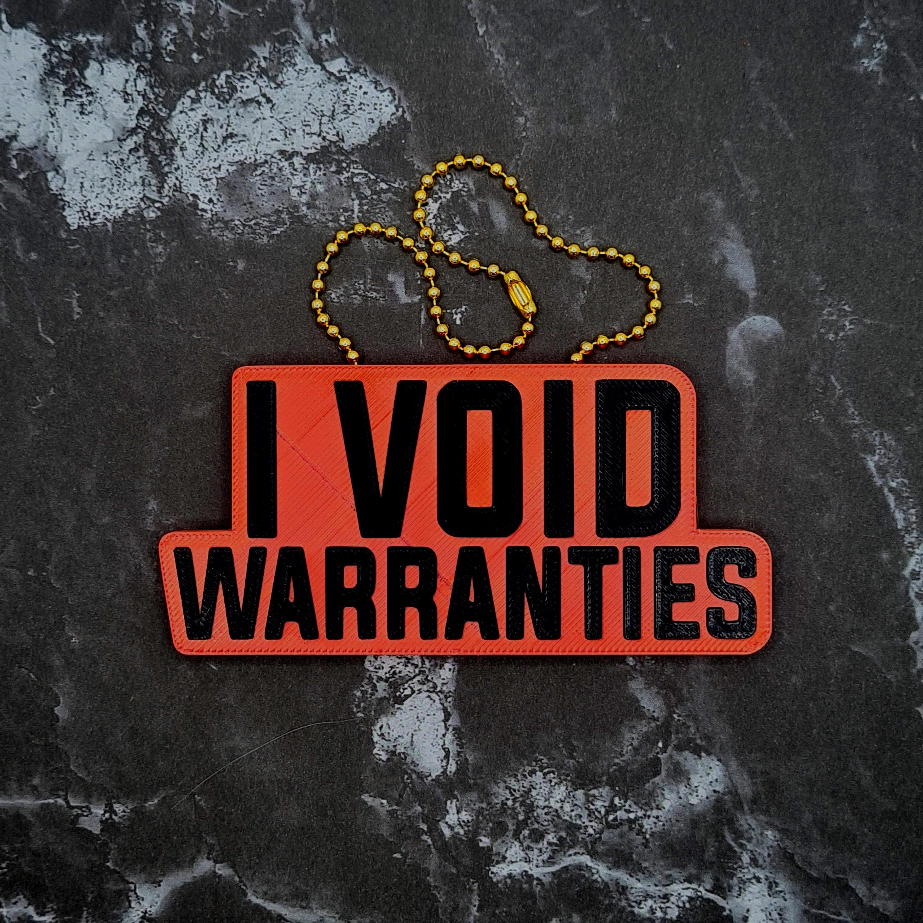 I Void Warranties Charm 3d model