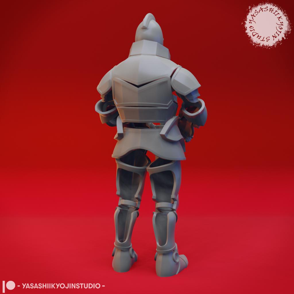 Animated Armour - Tabletop Miniature (Pre-Supported) 3d model
