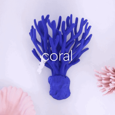 Coral  | Wall Mounted 3d model