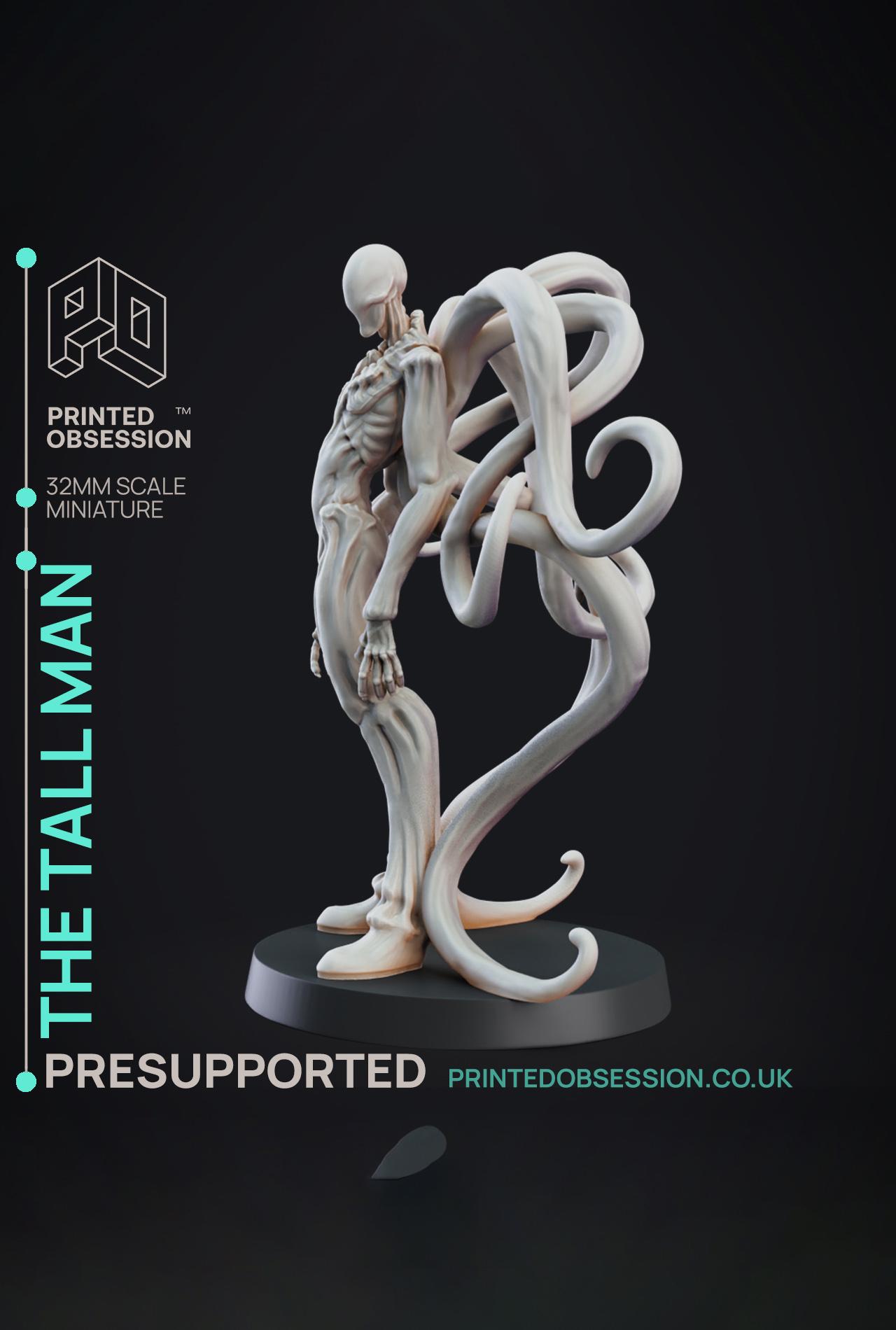 Tallman - Skin Walkers - PRESUPPORTED - Illustrated and Stats - 32mm scale			 3d model