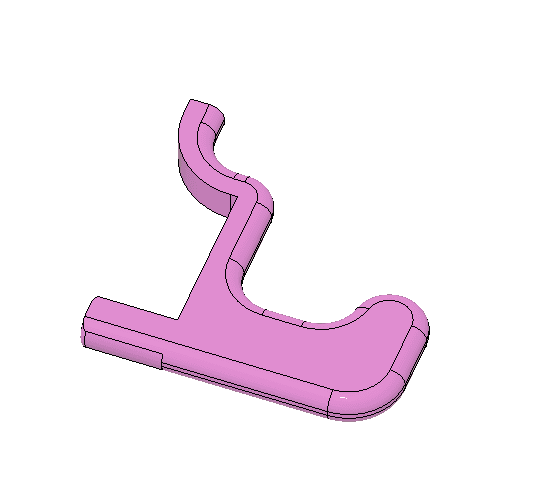 STRONG Pegboard THICC Hook  3d model