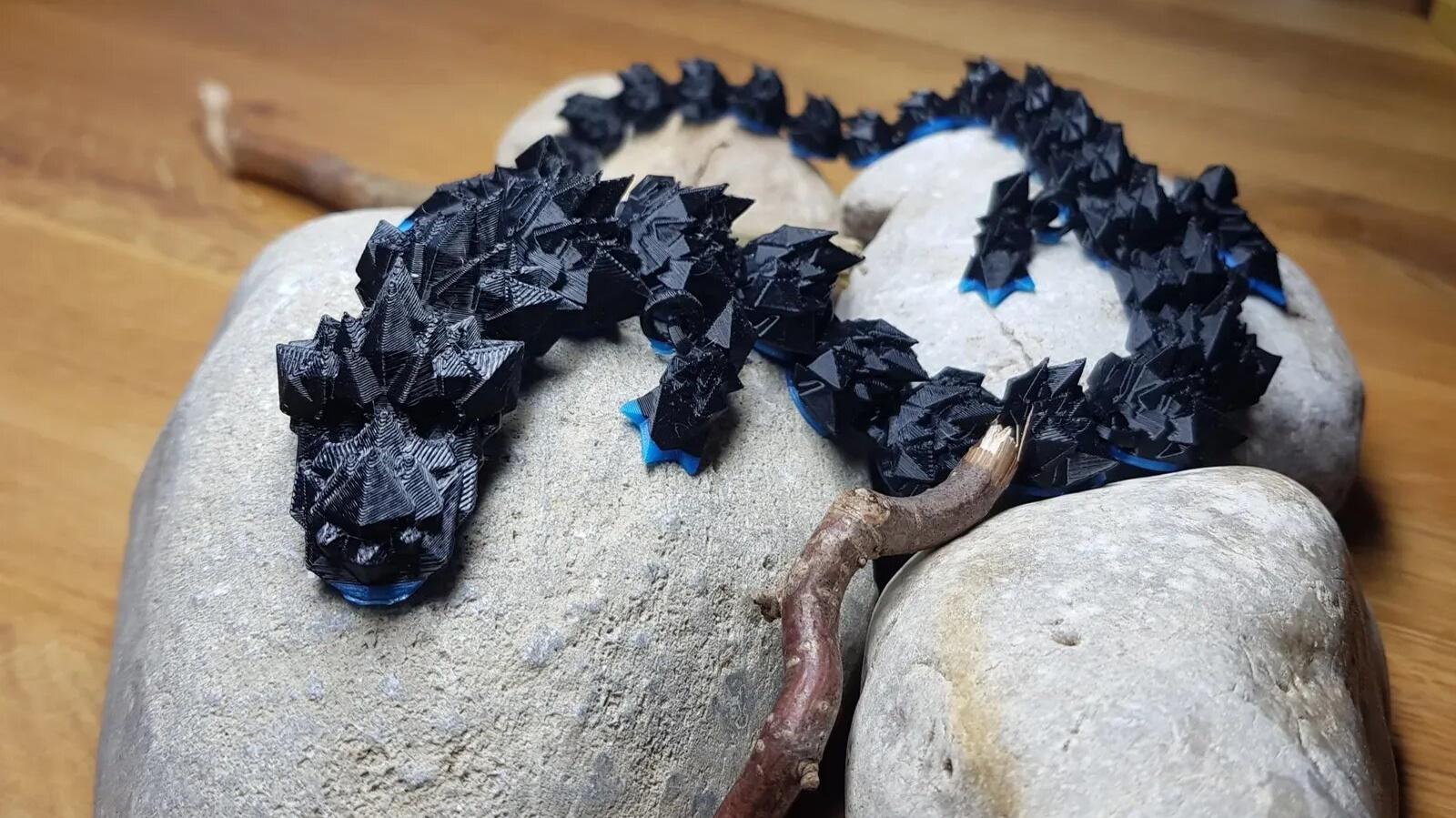Obsidian-Kristall Drache.stl 3d model