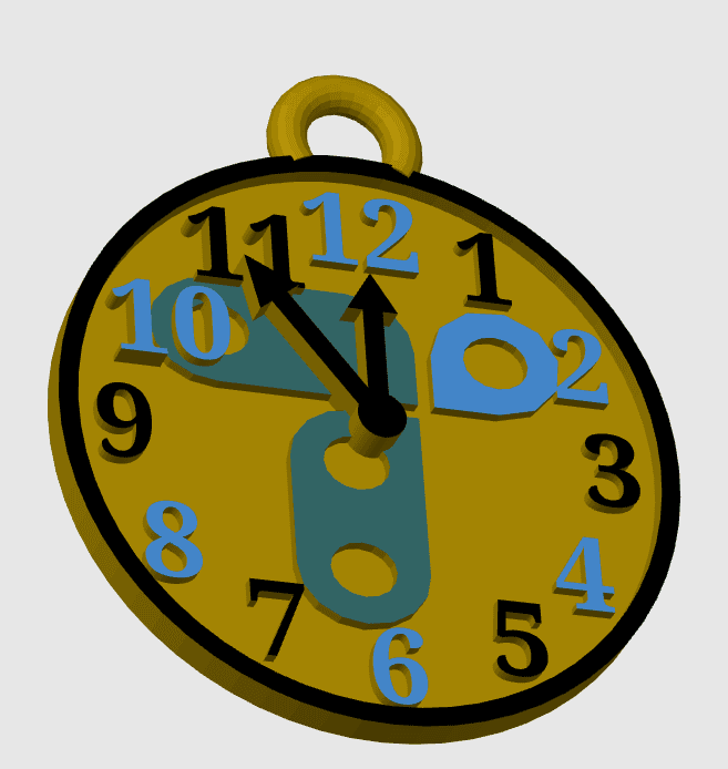 Thangs Clock (Flavor Flav Style) 3d model