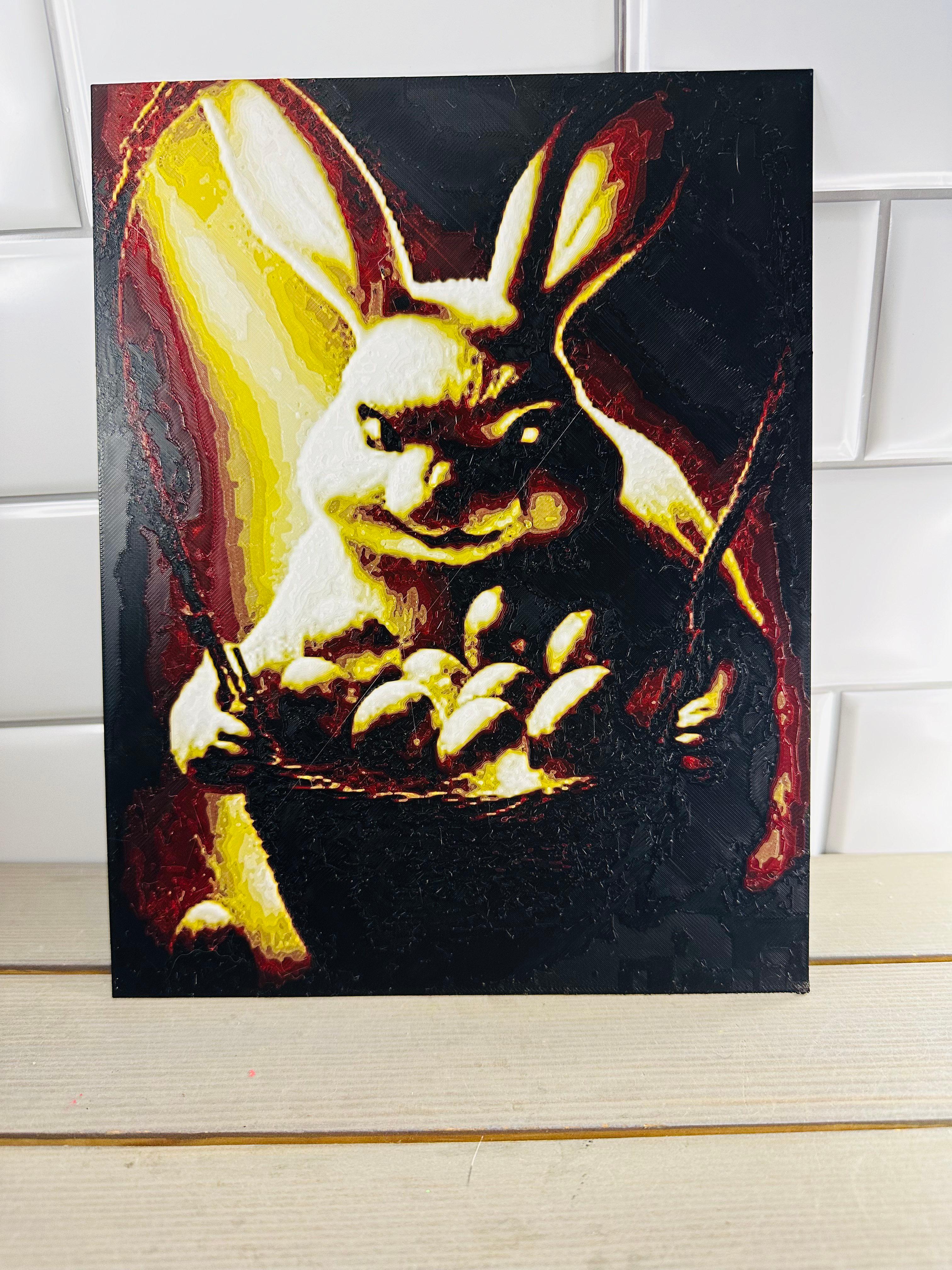 Creepy Easter Bunny Hueforge 3d model