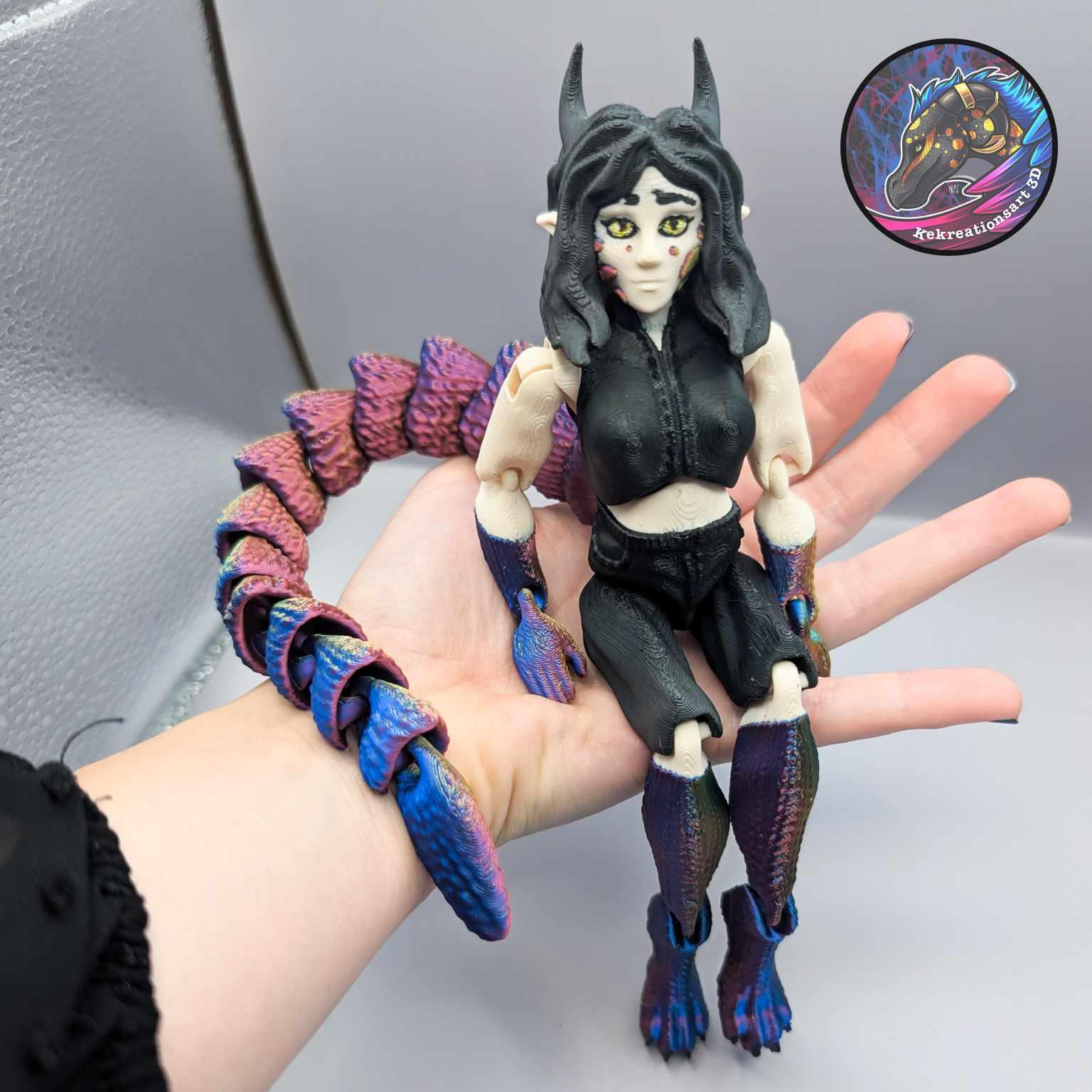 Flexi Syris Dragon Girl Doll 3d model