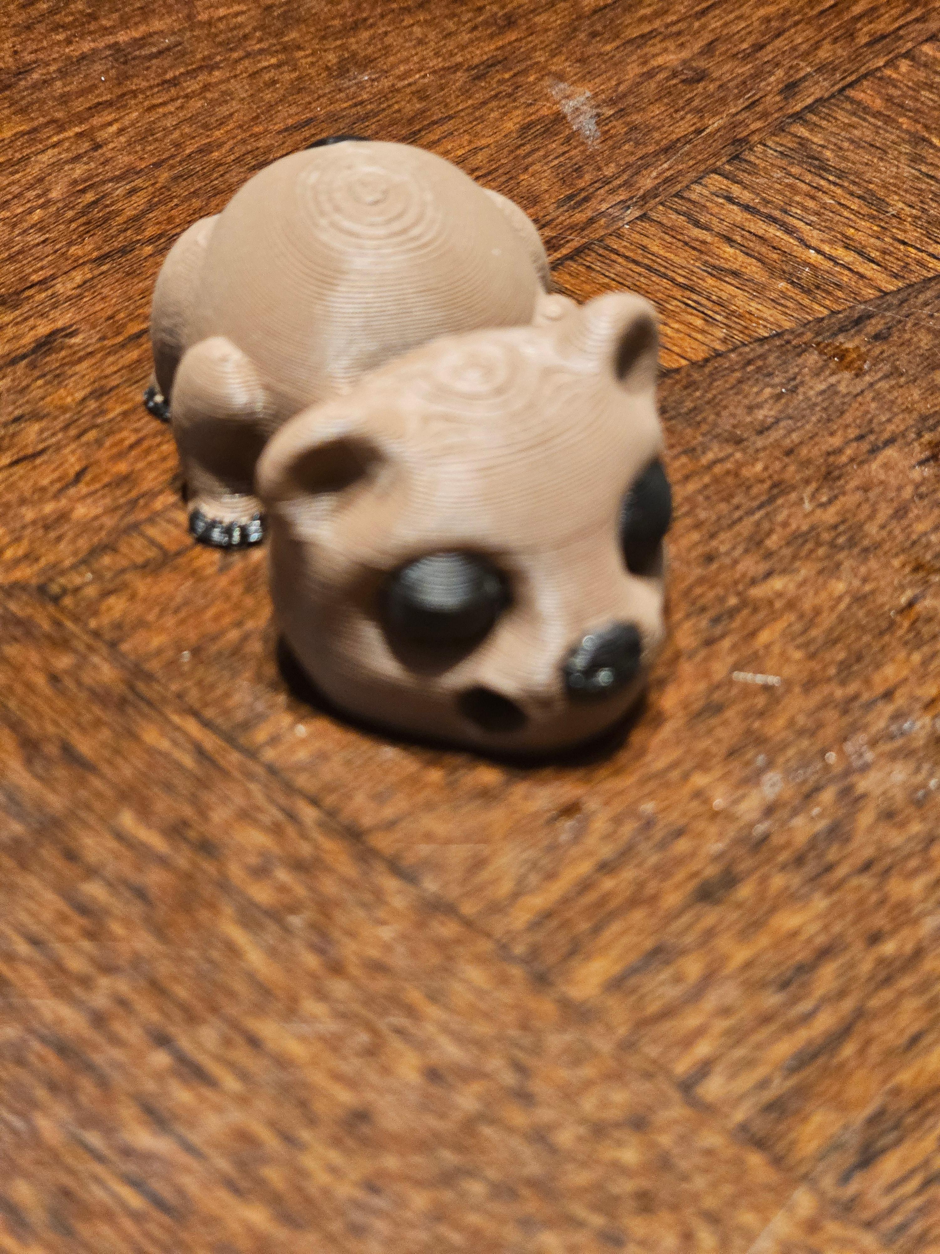 Bear Cub Keychain 3d model