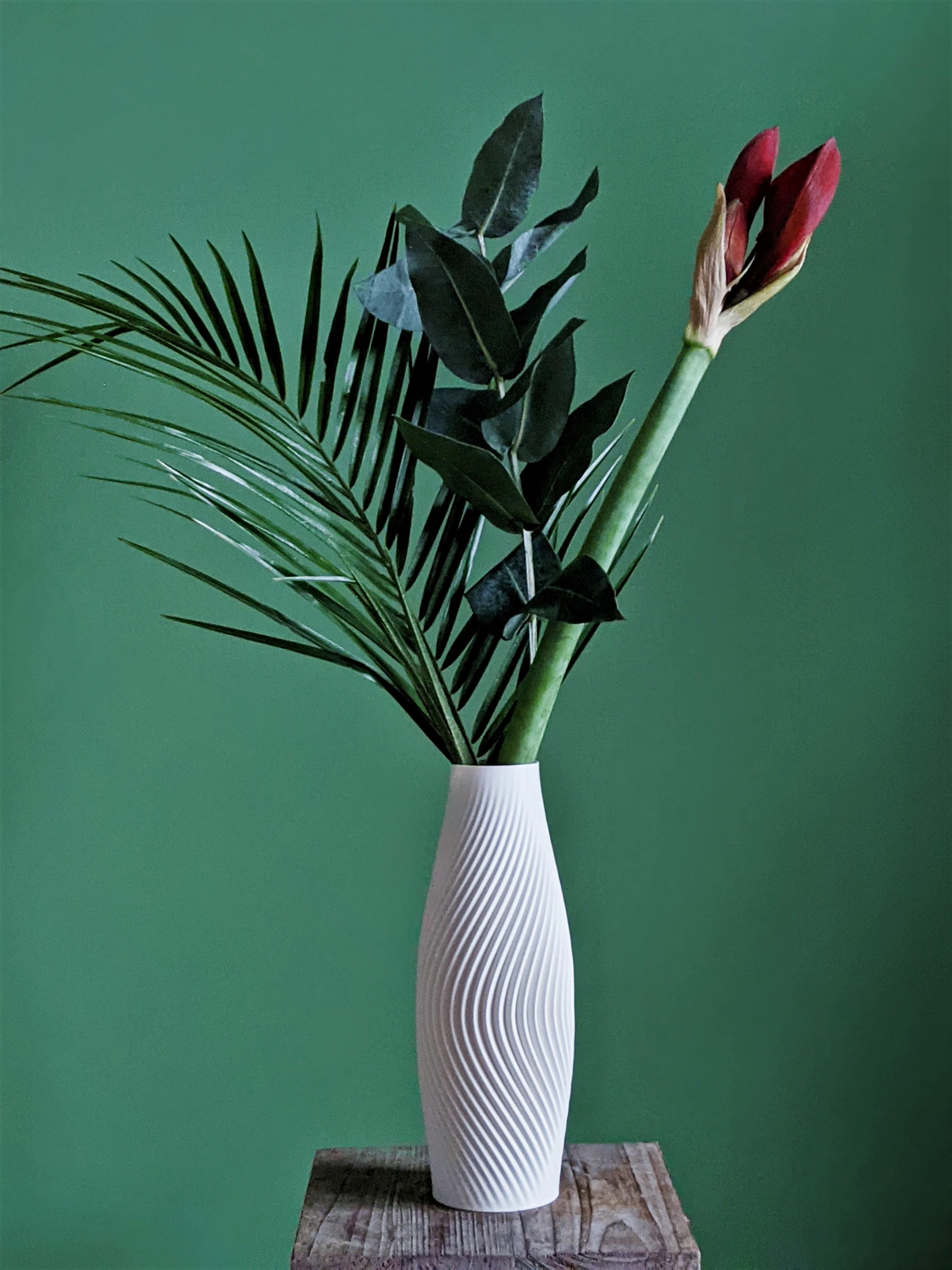 Modern Vase Design "Volute" minimalistic spiral design | STL to 3D print 3d model
