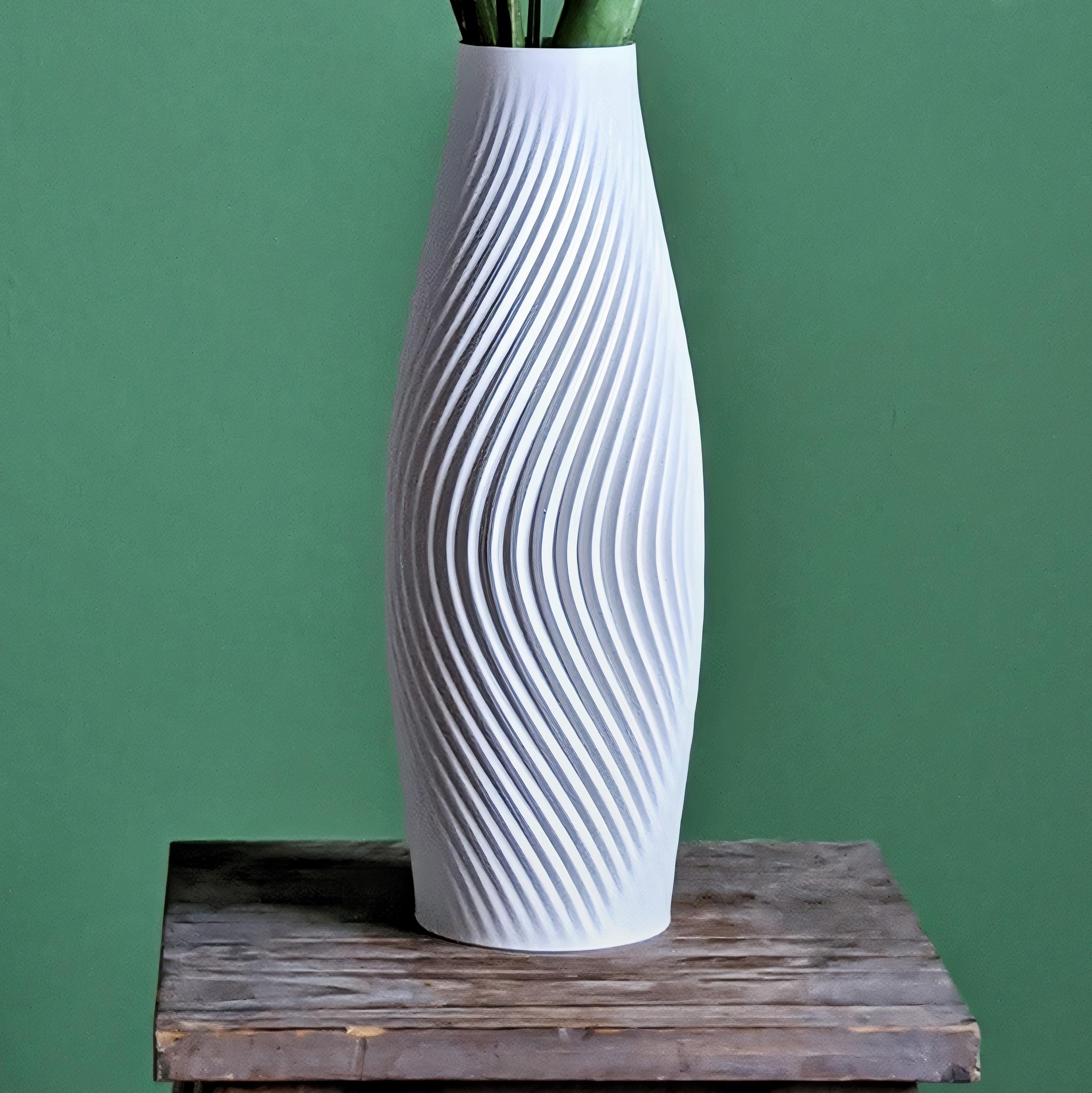 Modern Vase Design "Volute" minimalistic spiral design | STL to 3D print 3d model