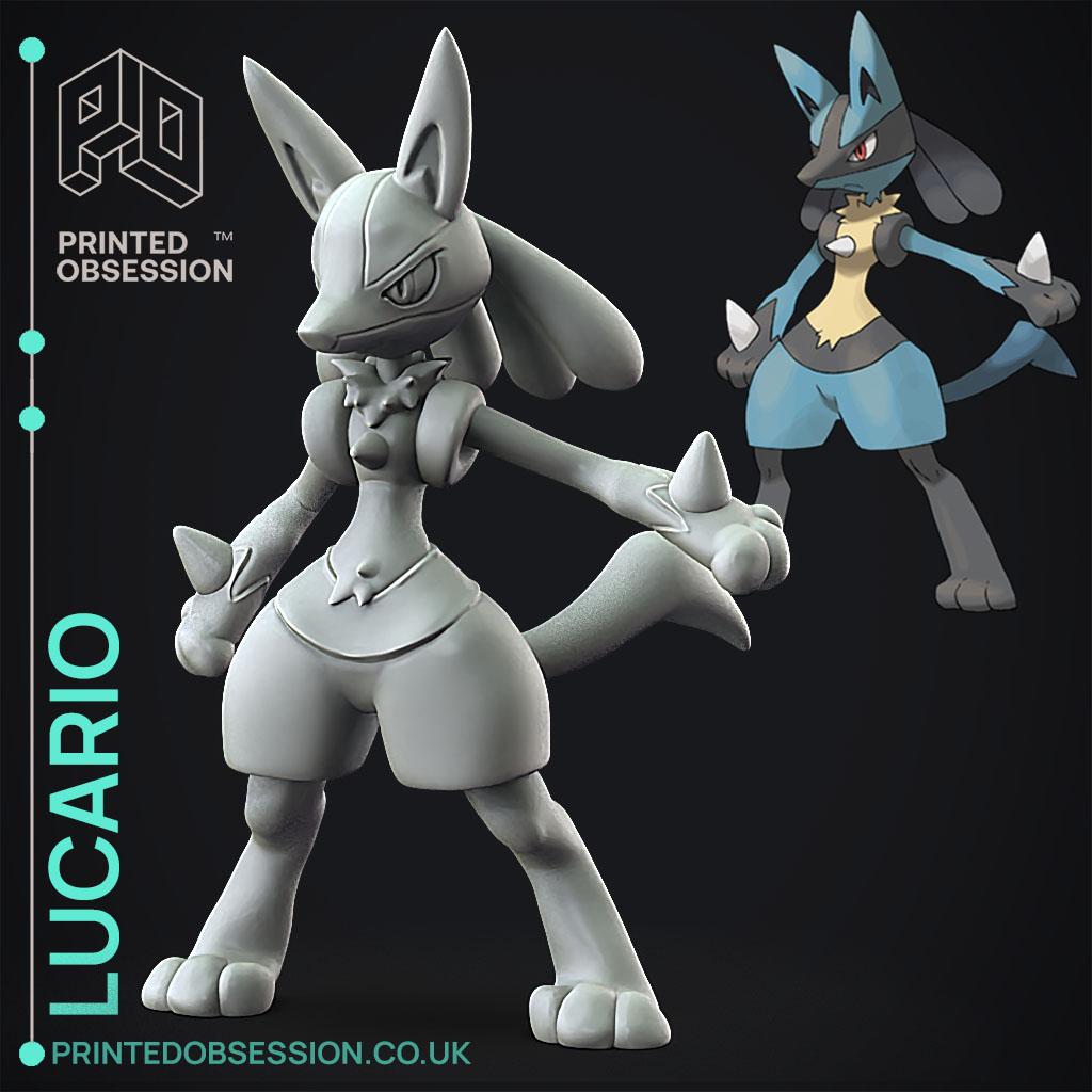 Lucario - Pokemon - Fan Art - 3D model by printedobsession on Thangs