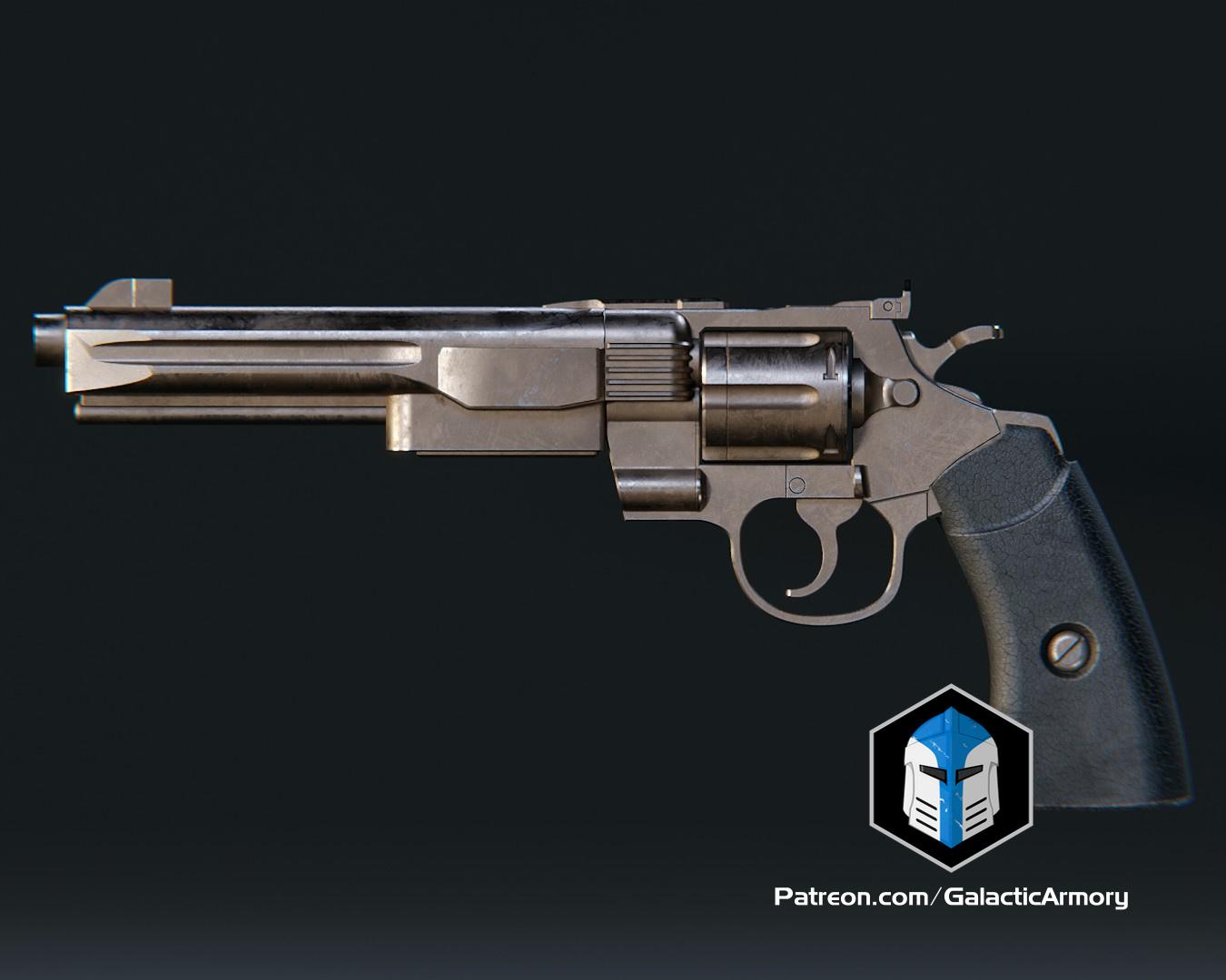 Mandalorian Gunslinger Blaster - 3D Print Files 3d model