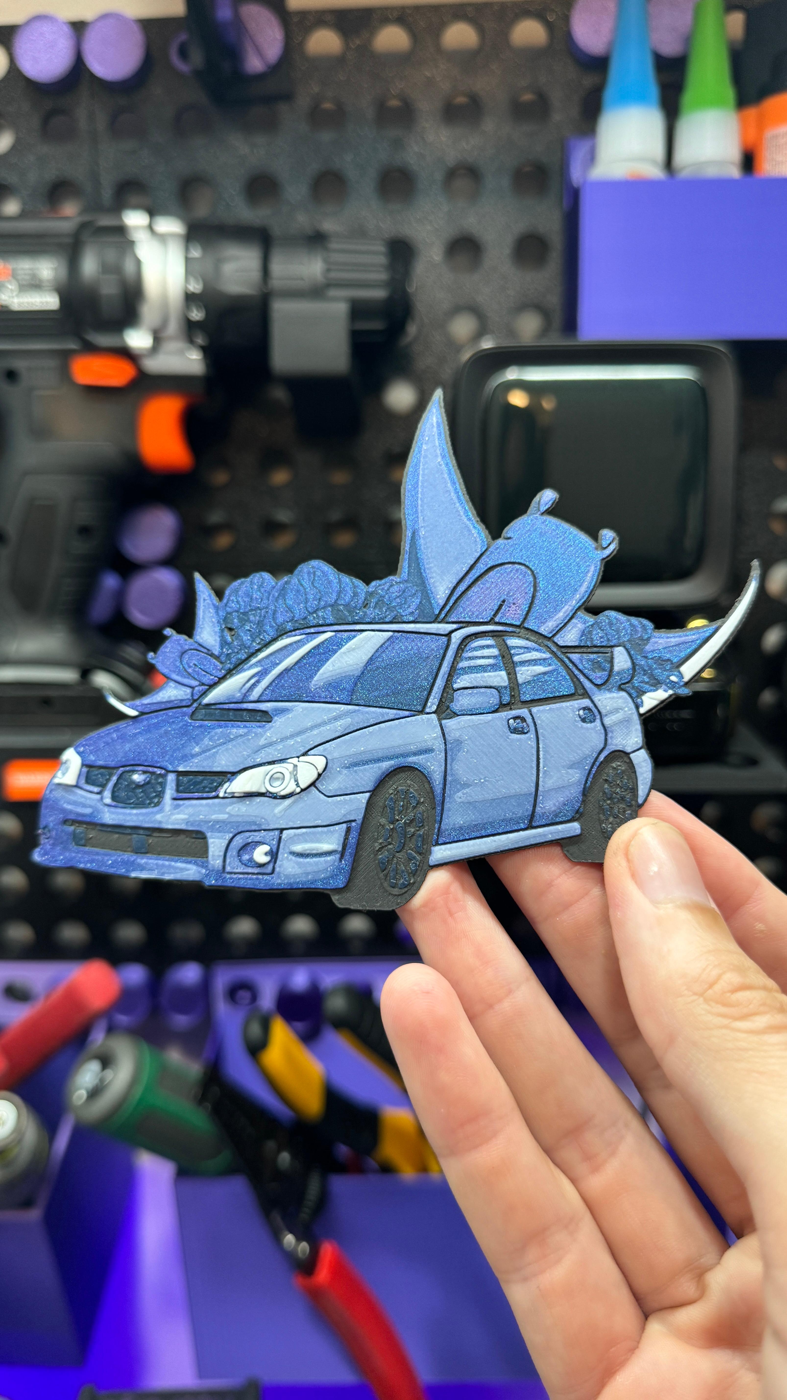 Serene Subaru Magnet 3d model