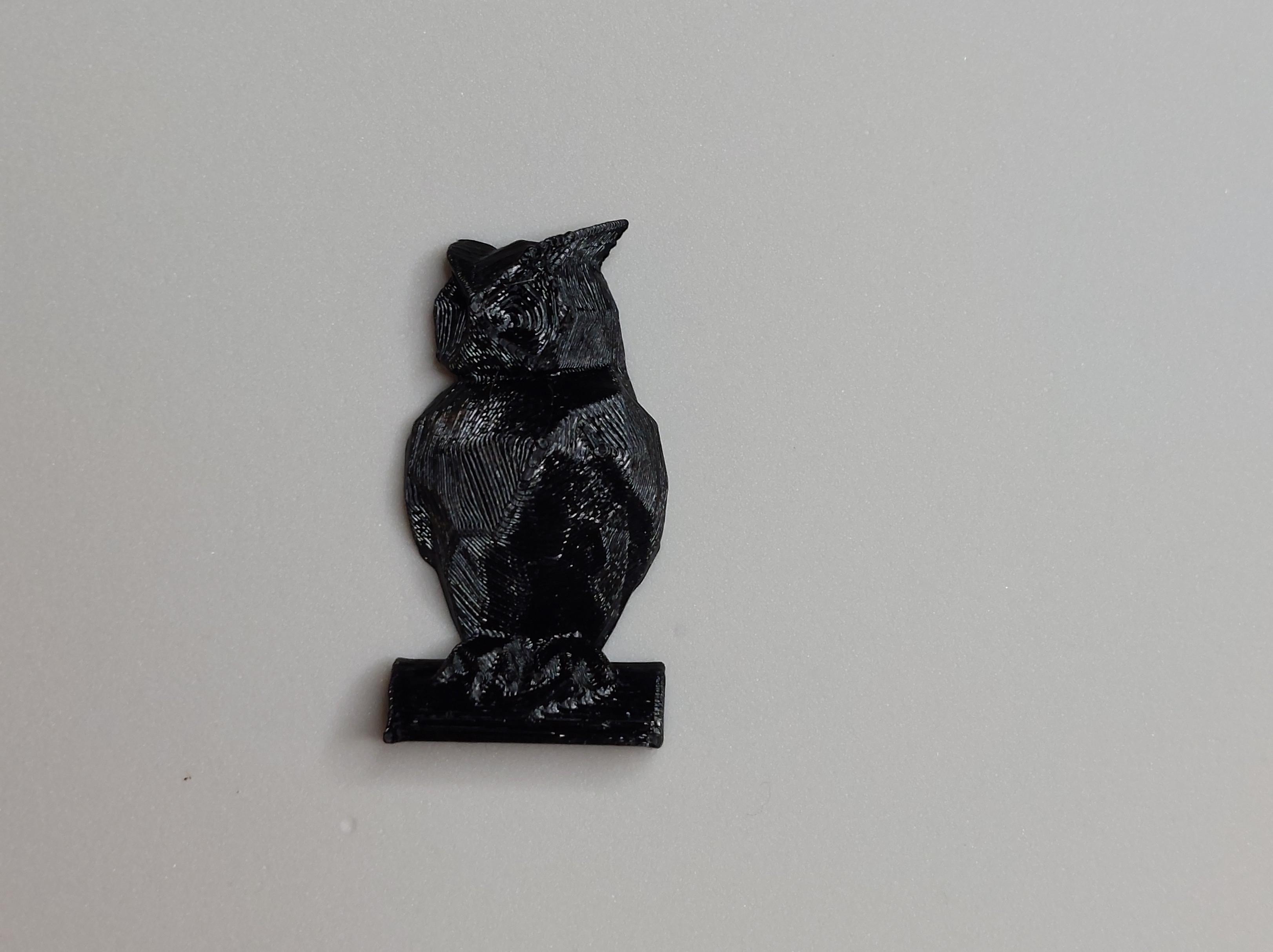 Low-Poly Owl Fridge Magnet 3d model