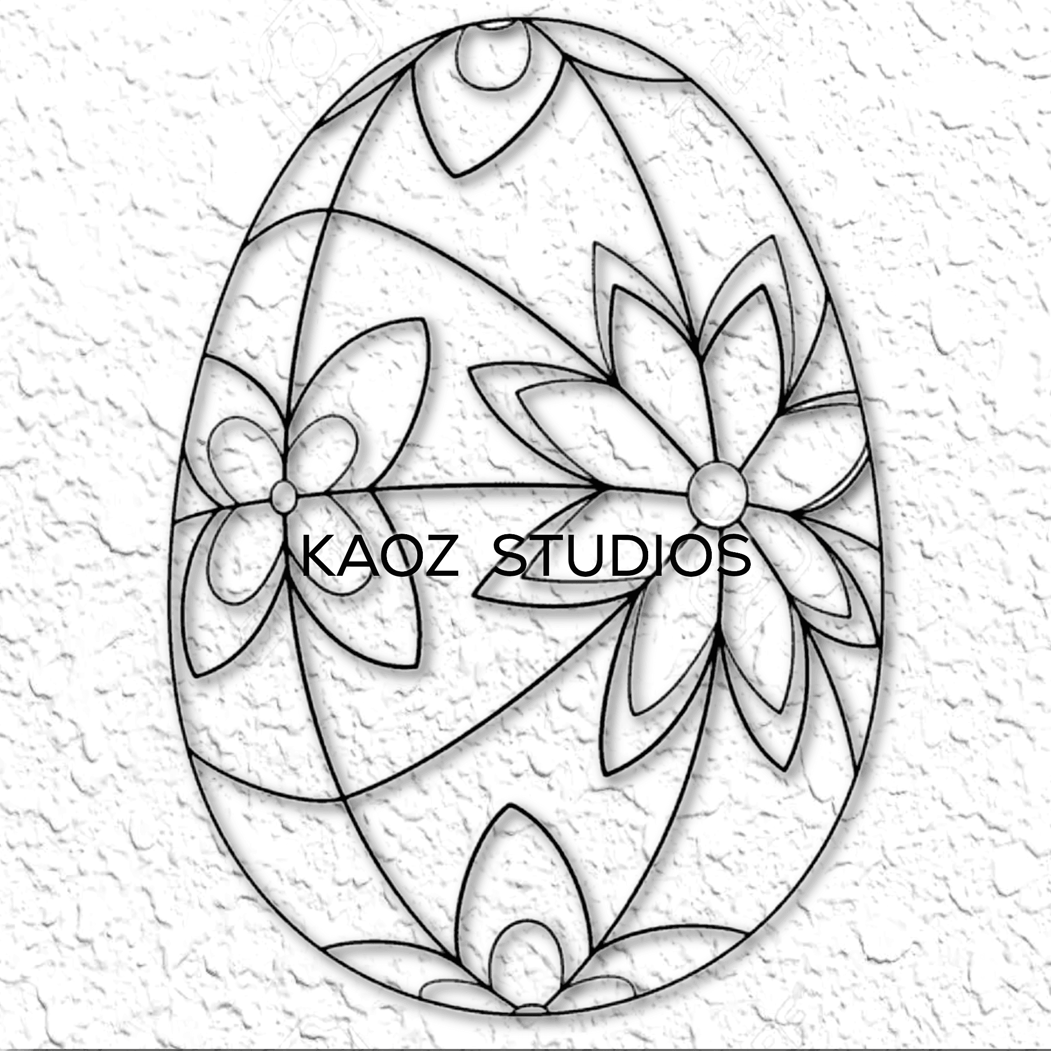easter egg wall art holiday wall decor easter decoration 3d model