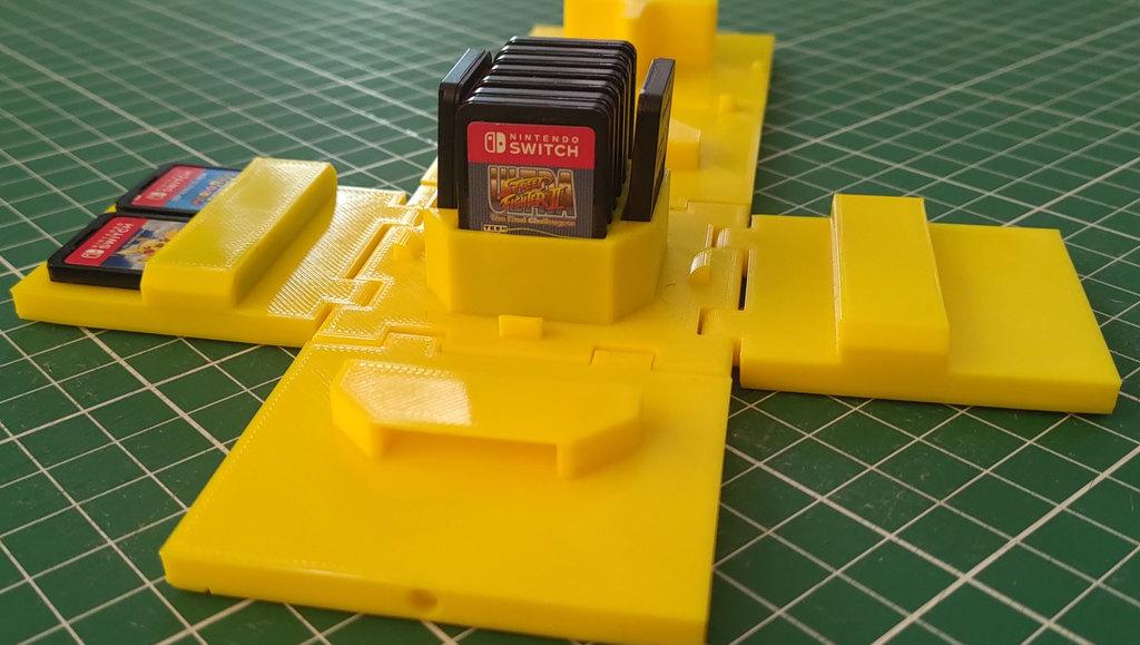 Mario Cube Switch Game Case, Foldable Print in Place 3d model