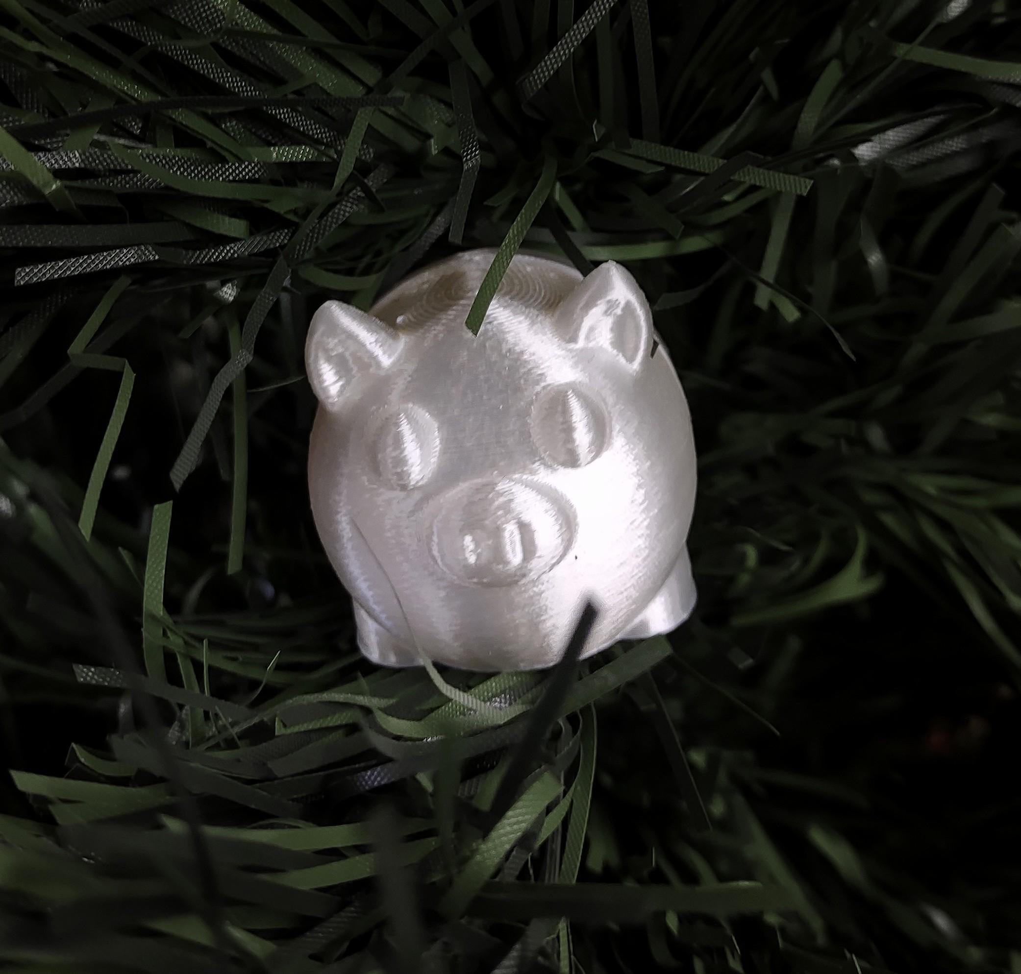 Pig Christmas Ornament 3d model