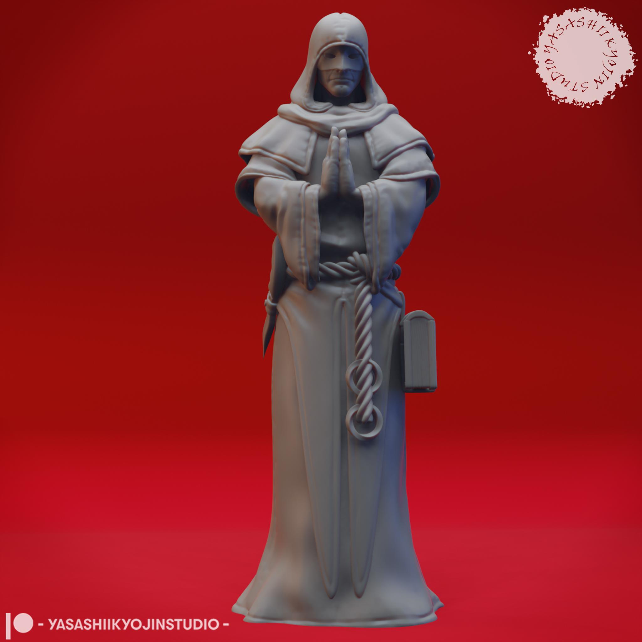 Cultists - Tabletop Miniatures (Pre-Supported) 3d model