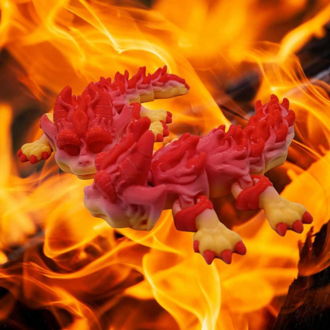 Mini Fire Dragon 3d model