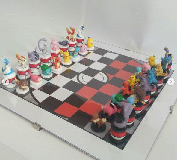 Pokemon Chess Set 3d model