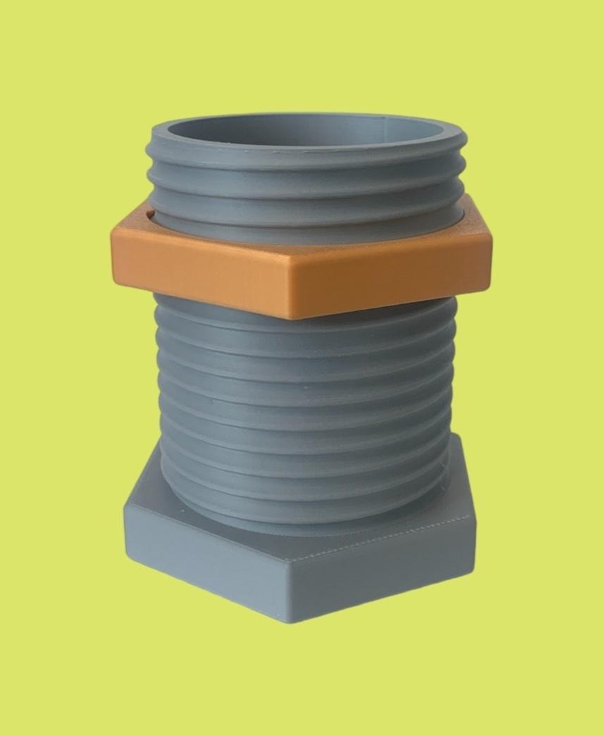 Bolt and Nut Koozie 3d model