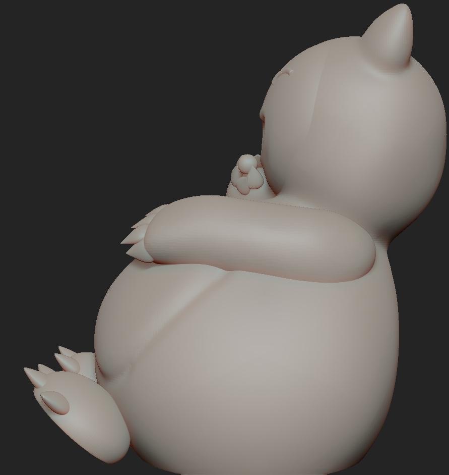 Pokemon- Hungry Hungry Snorlax 3d model