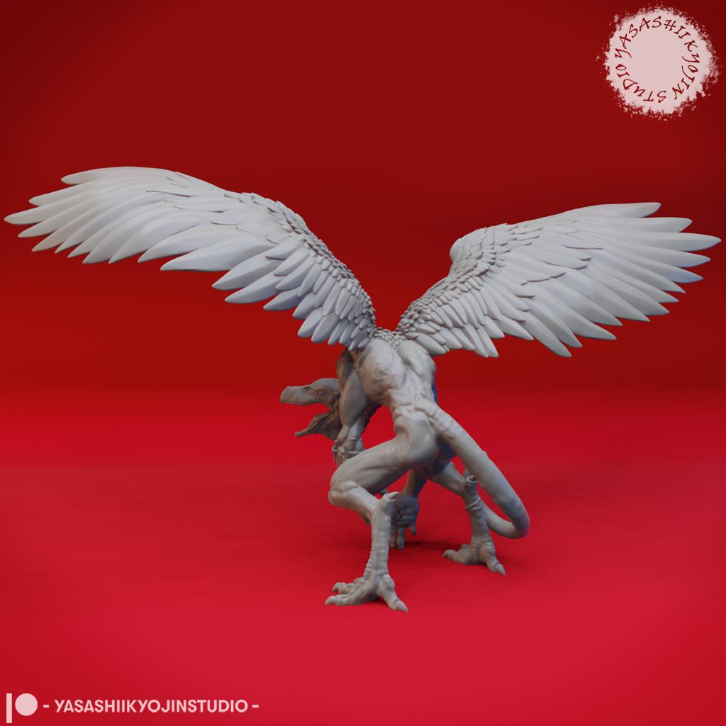 Vrock - Tabletop Miniature (Pre-Supported) 3d model