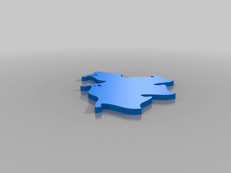 Aperiodic tile Einstein 3d model