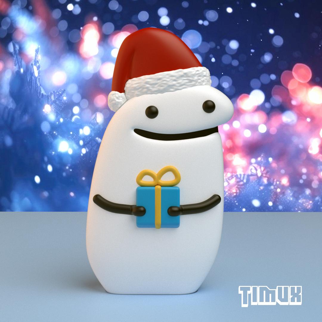 CHRISTMAS GIFT FLORK 3d model