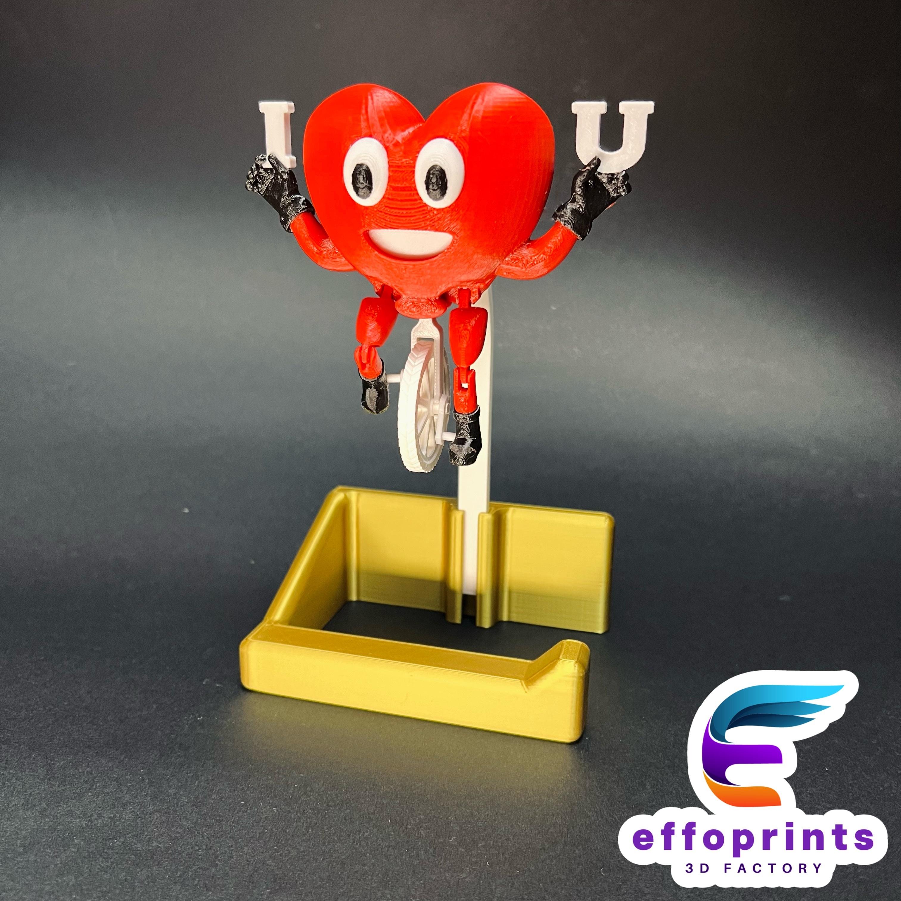 Heart Riding On Toilet Paper Holder Valentines Gadget  3d model