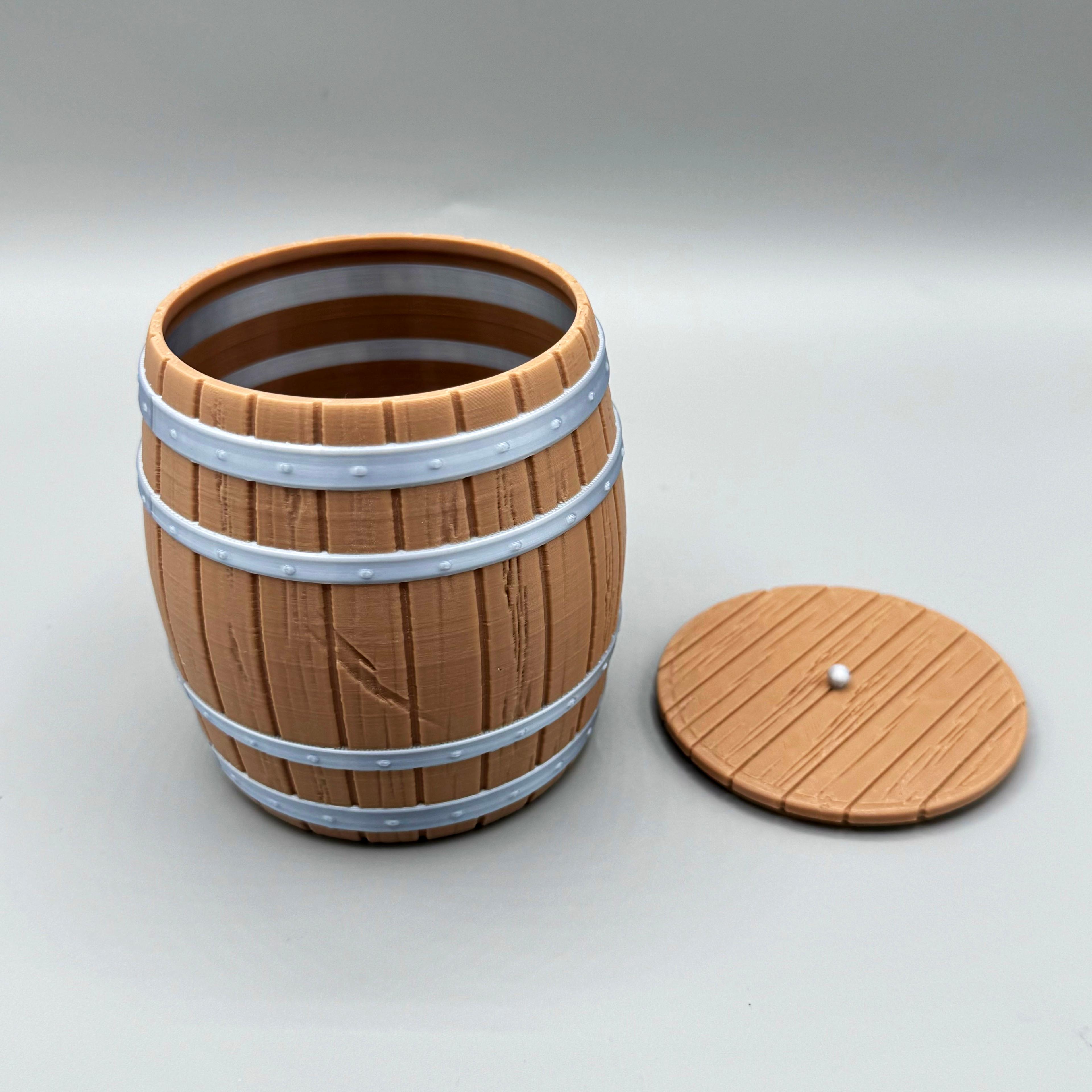 Wooden Barrel Multipurpose- Planter, Storage Container, Pen Holder  3d model