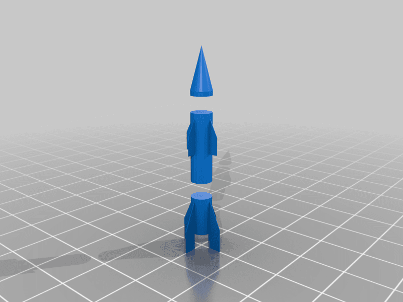 Missiles for Missile Pod-style Battery Holders AA/AAA by masa4dc 3d model