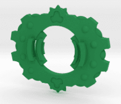 BEYBLADE CYCLO CHAOS | ATTACK RING | KELLOGGS SERIES 3d model