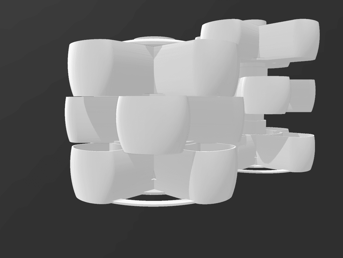STACKABLE PLANTER SUPPORT FREE 3d model