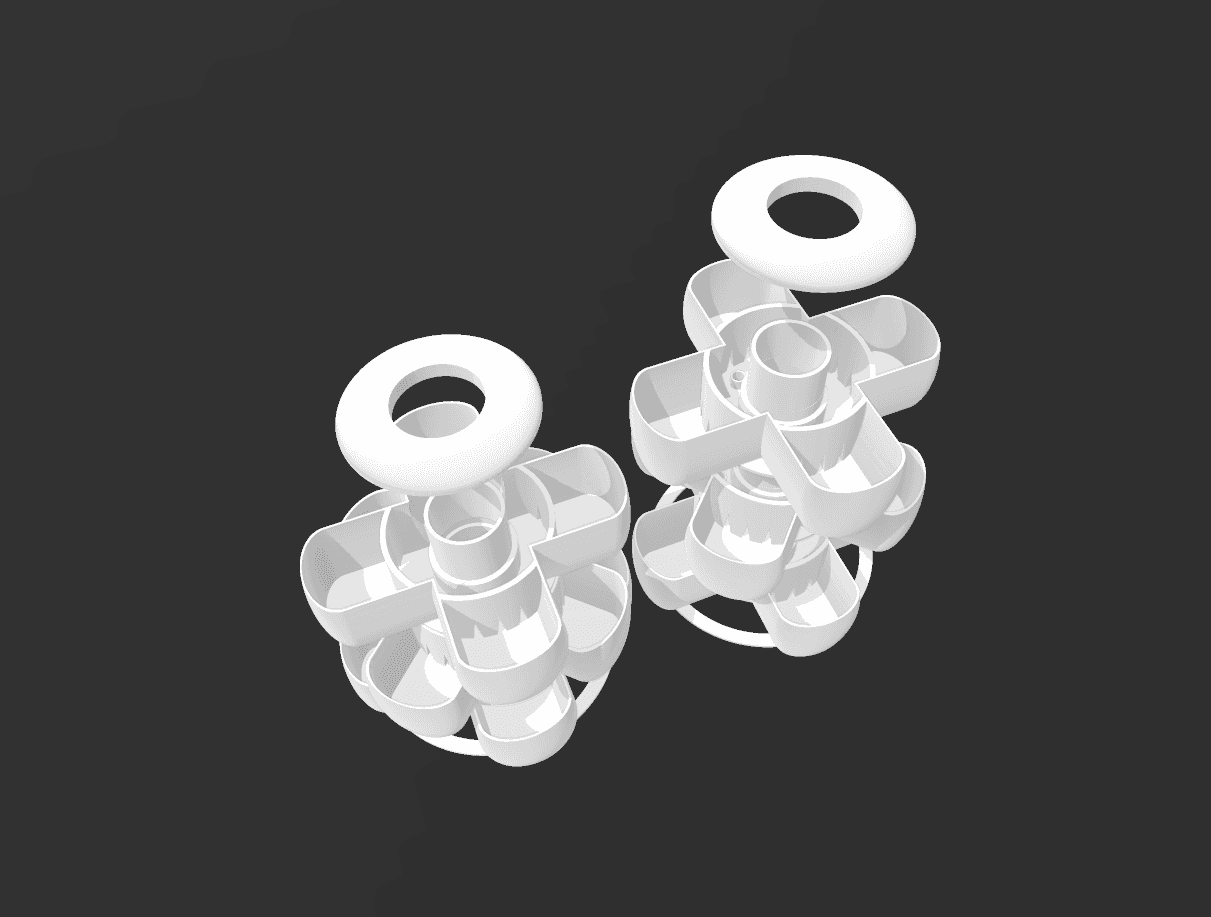 STACKABLE PLANTER SUPPORT FREE 3d model