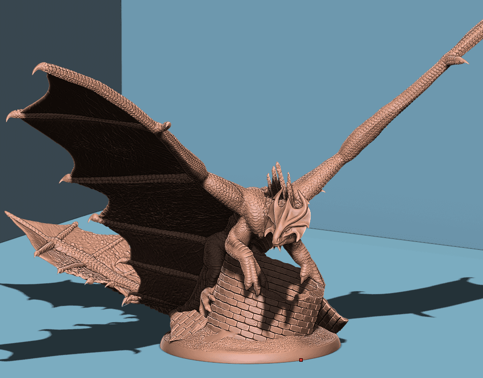 Ancient Brass Dragon 3d model