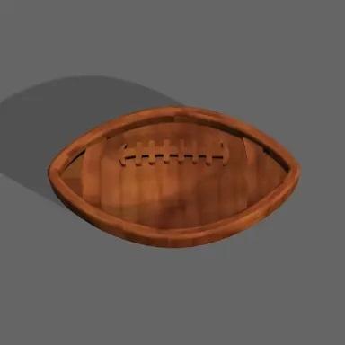Football Coin Dump Tray 3d model