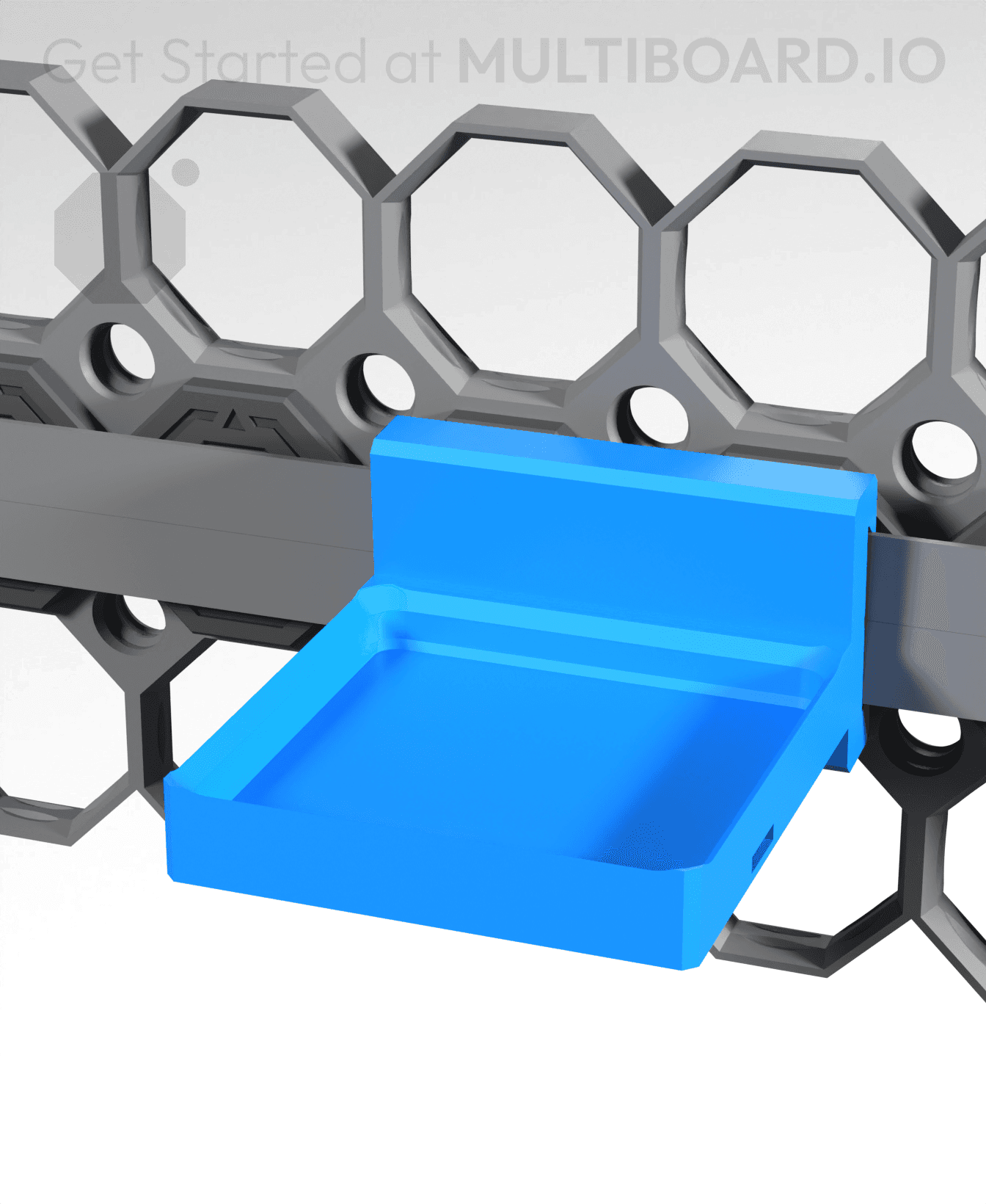 1x1 - Gridfinity Shelf - Rail Slider 3d model