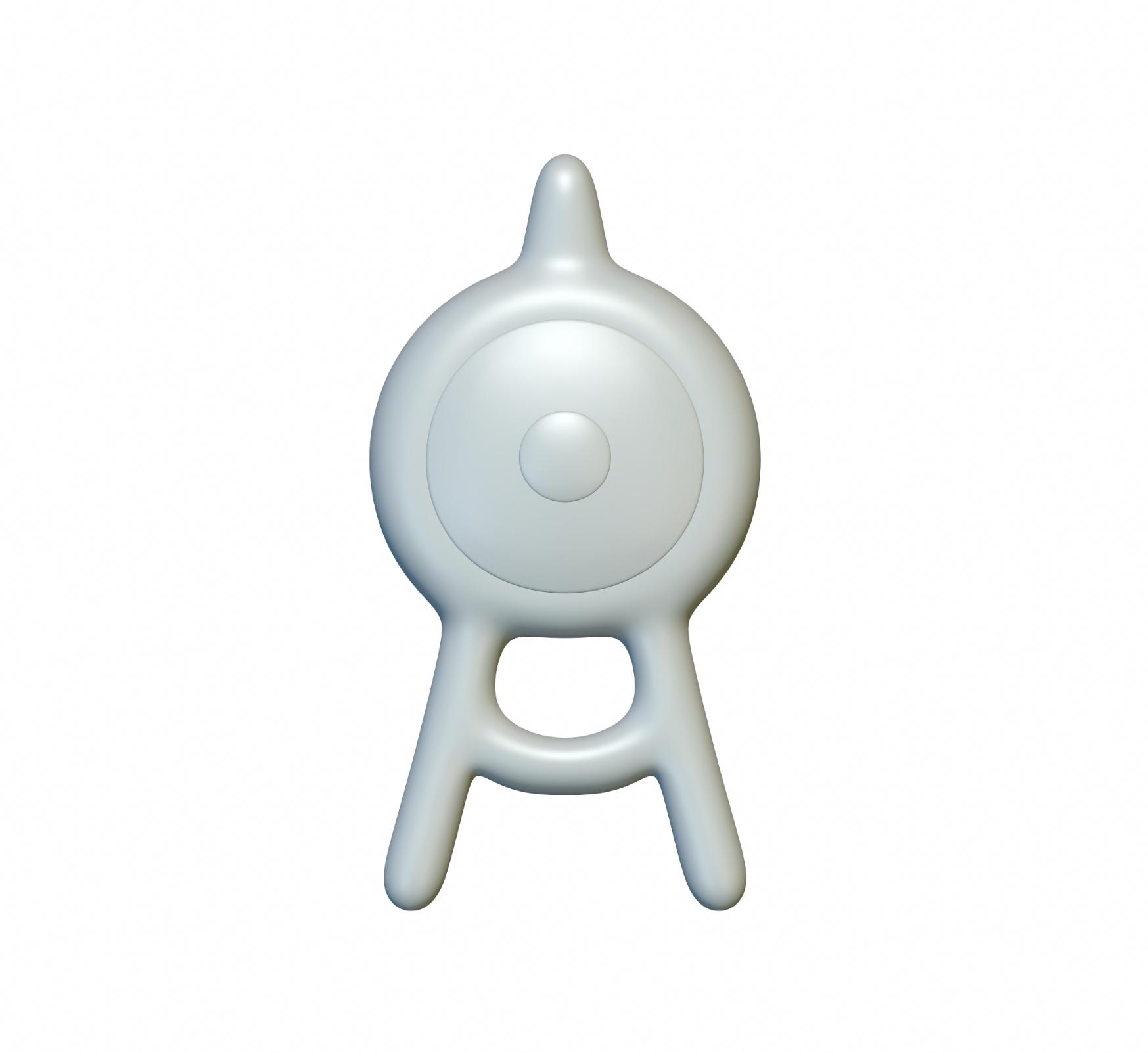 Pokemon Unown #201 - Optimized for 3D Printing 3d model