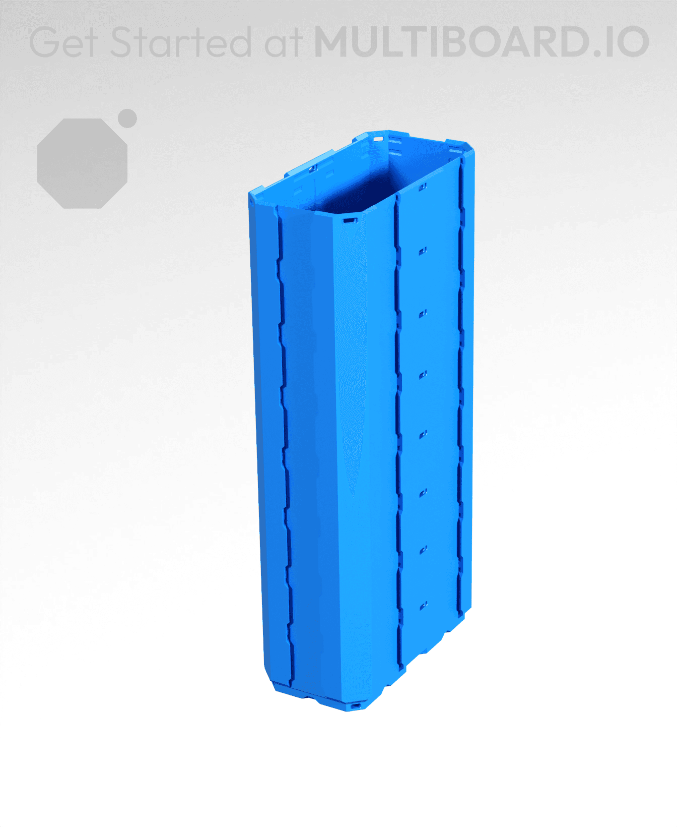 1x2x4 - Full Multipoint Rail - Multibin Shell 3d model